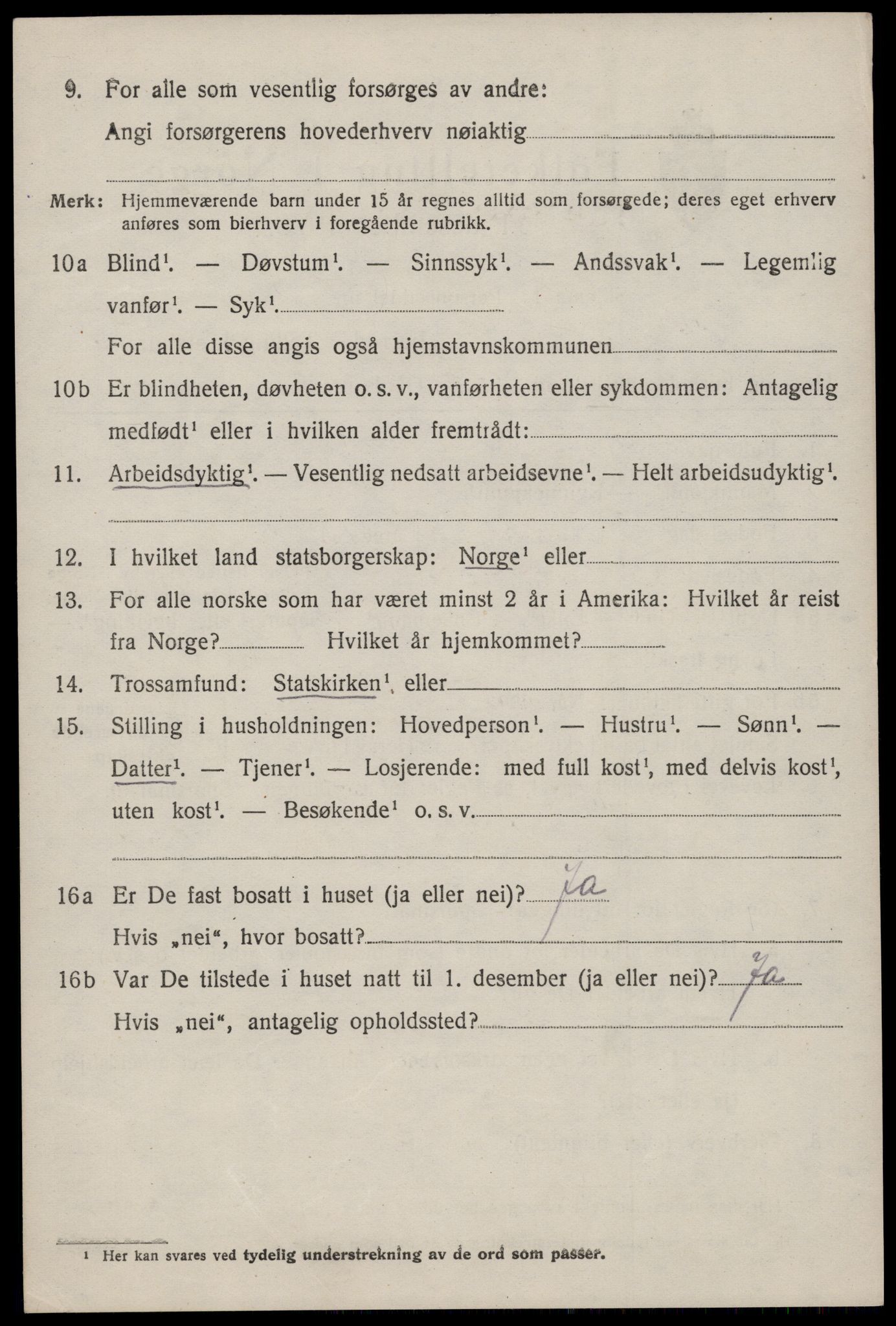 SAKO, 1920 census for Nissedal, 1920, p. 3038