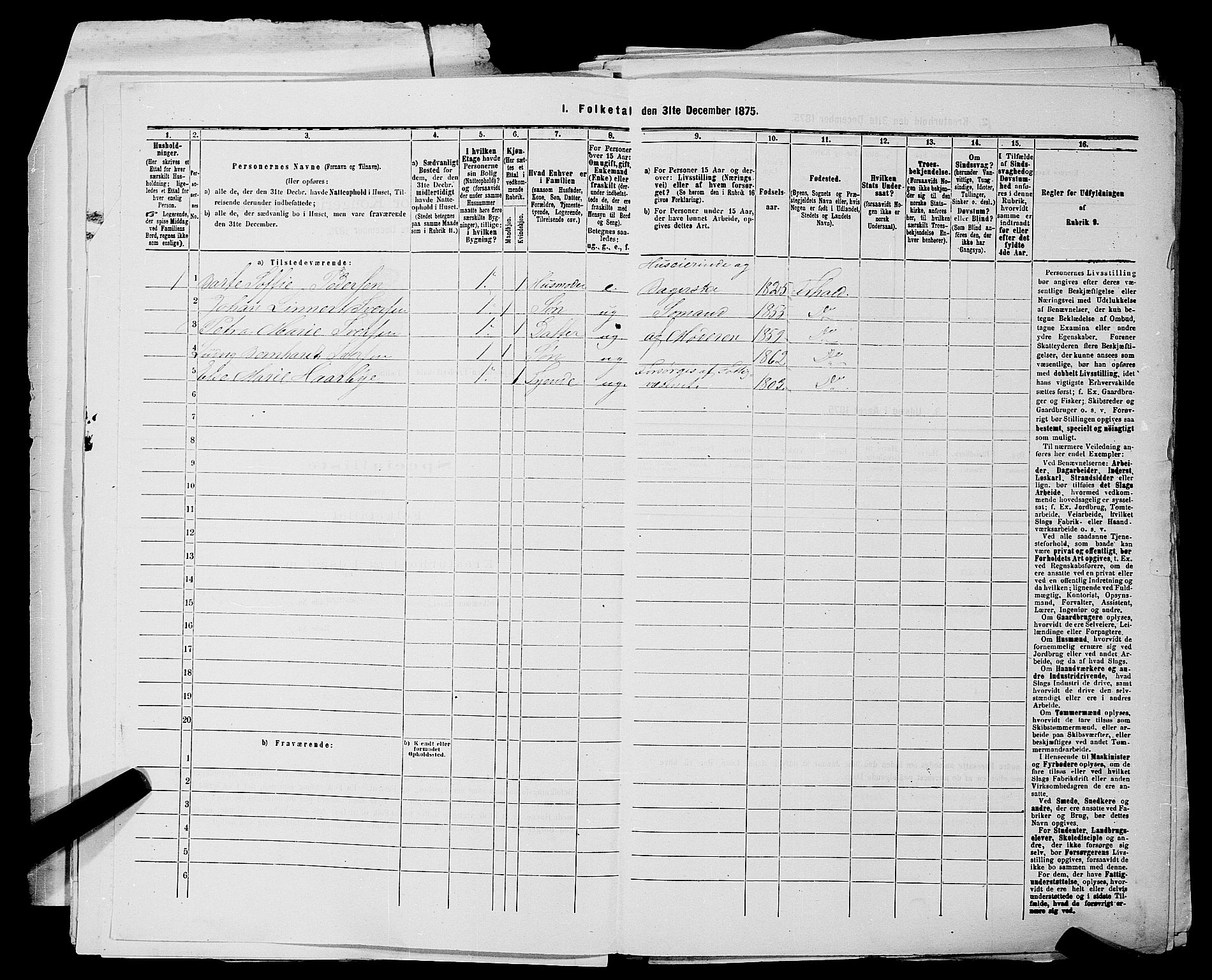 RA, 1875 census for 0101P Fredrikshald, 1875, p. 24