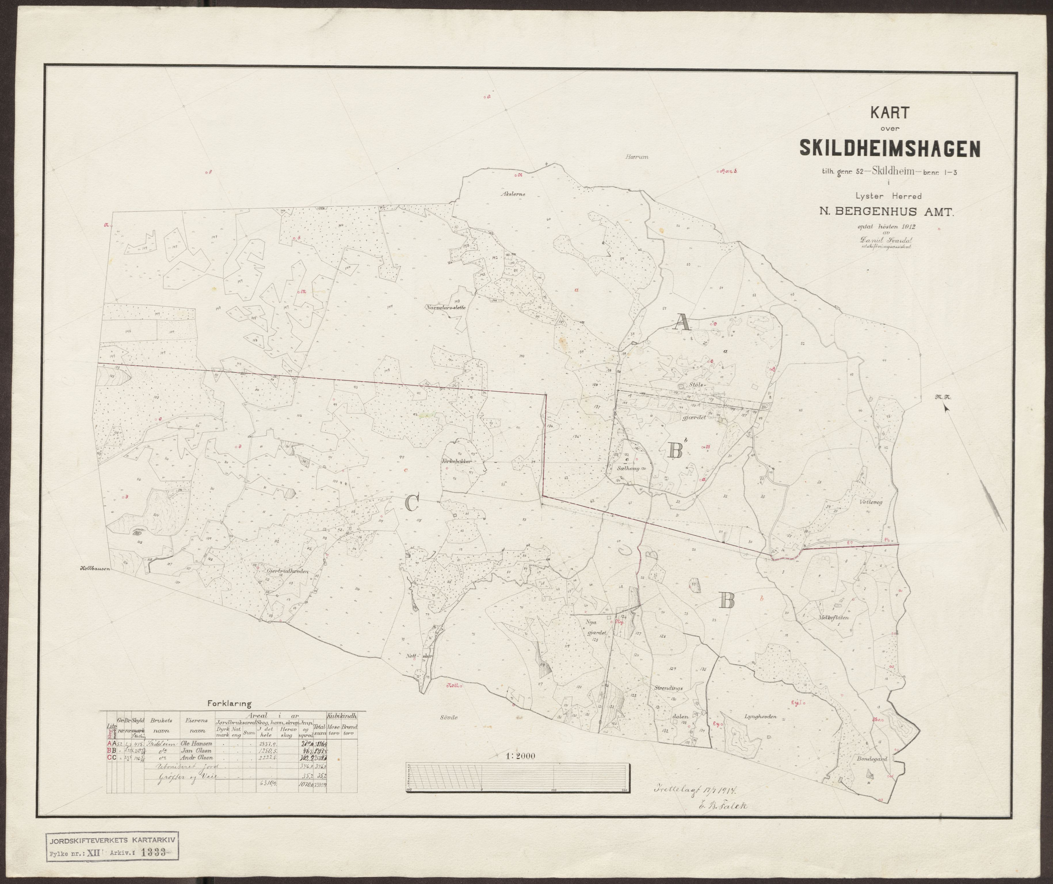 Jordskifteverkets kartarkiv, RA/S-3929/T, 1859-1988, p. 1496