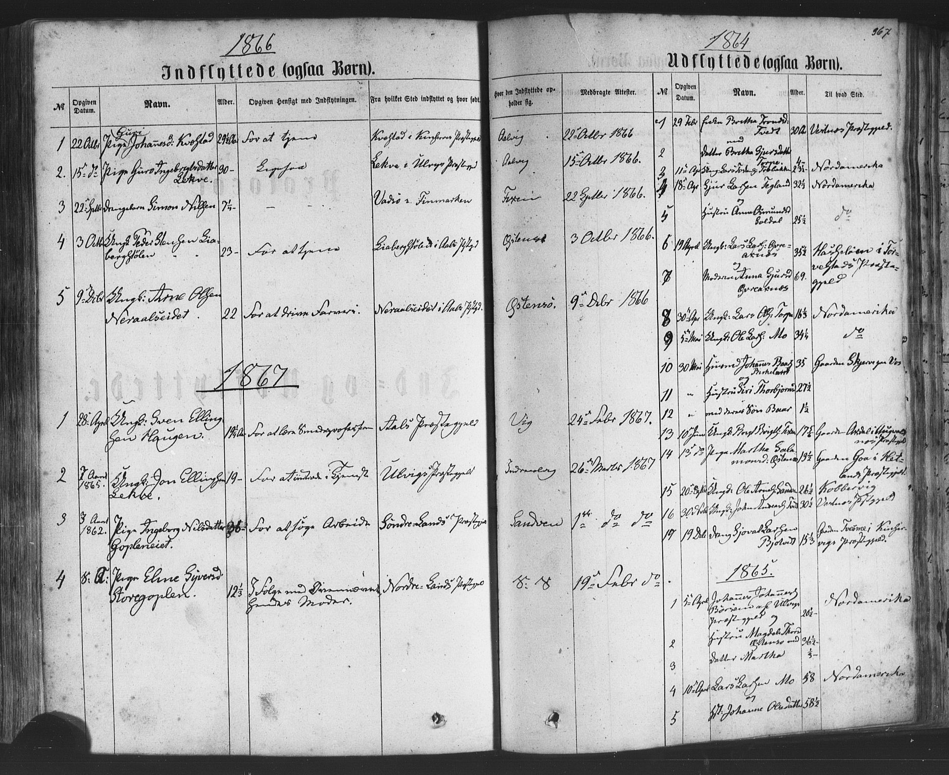 Kvam sokneprestembete, SAB/A-76201/H/Haa: Parish register (official) no. A 9, 1864-1879, p. 367