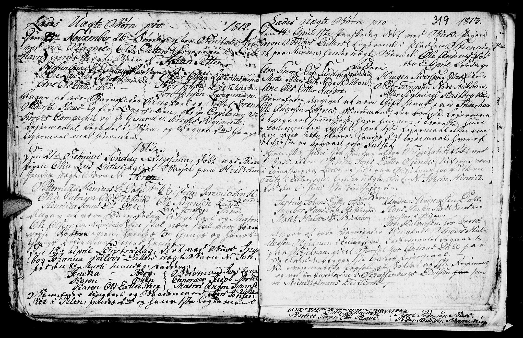Ministerialprotokoller, klokkerbøker og fødselsregistre - Sør-Trøndelag, SAT/A-1456/606/L0305: Parish register (copy) no. 606C01, 1757-1819, p. 319