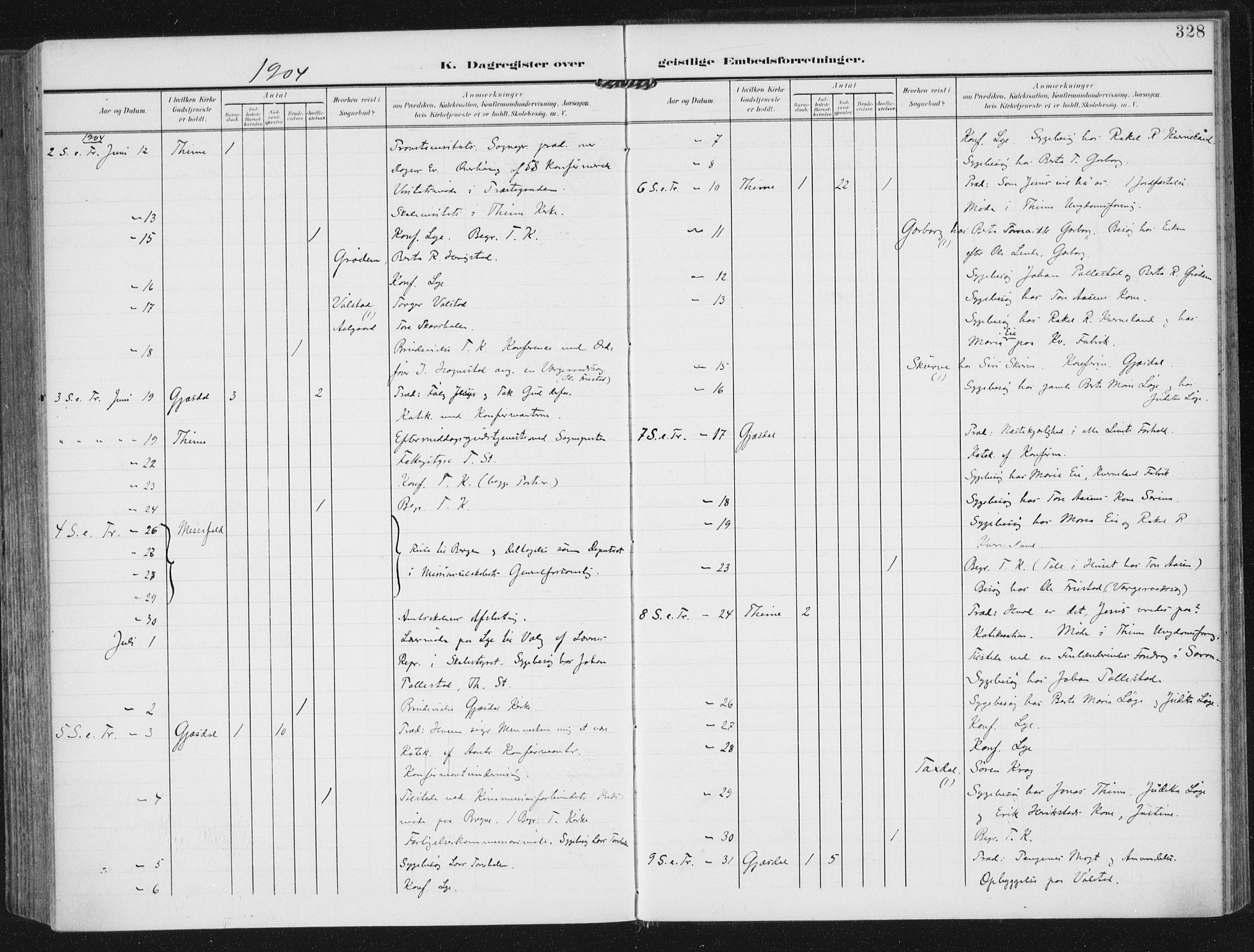 Lye sokneprestkontor, AV/SAST-A-101794/002/A/L0001: Parish register (official) no. A 12, 1904-1920, p. 328