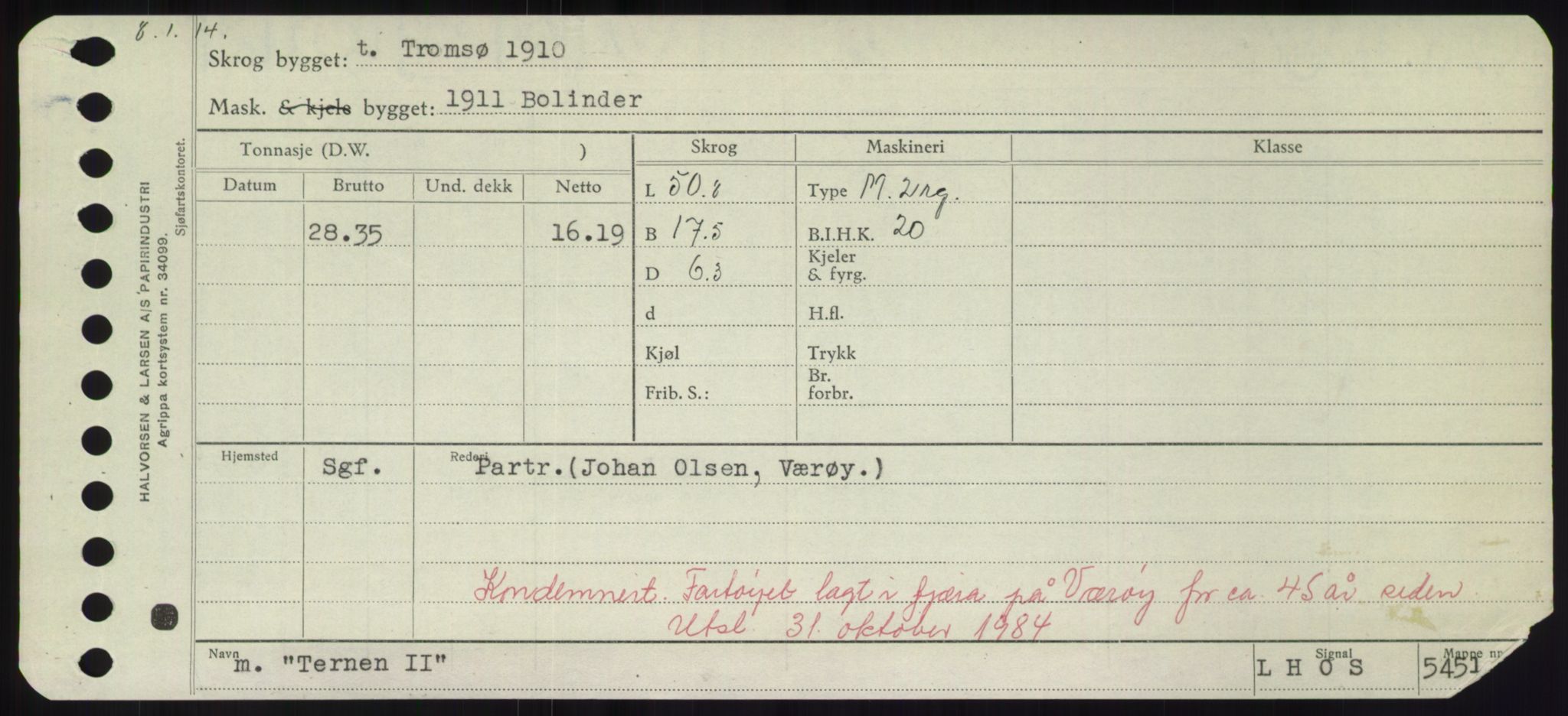 Sjøfartsdirektoratet med forløpere, Skipsmålingen, AV/RA-S-1627/H/Hd/L0038: Fartøy, T-Th, p. 491