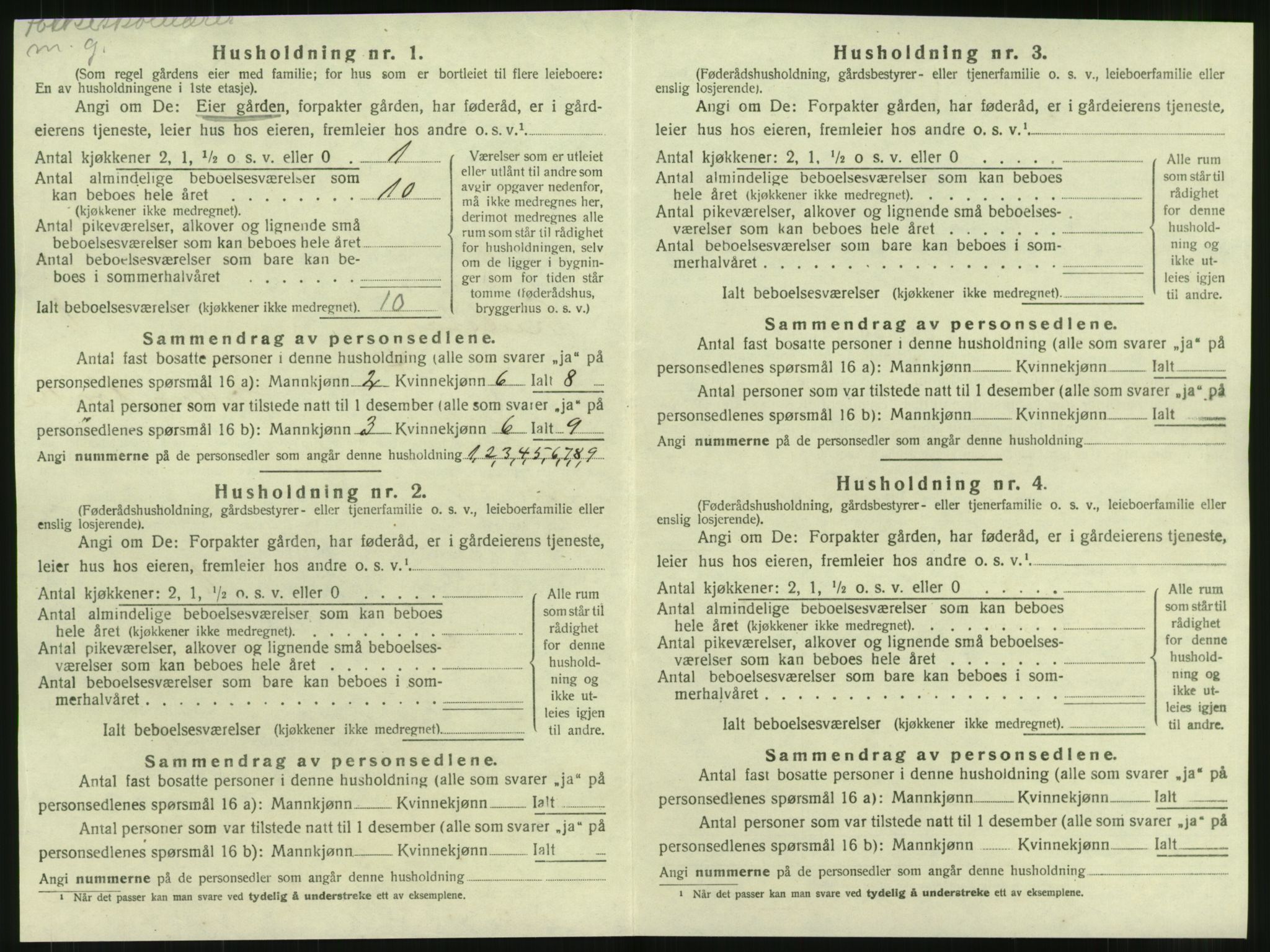 SAT, 1920 census for Beitstad, 1920, p. 30