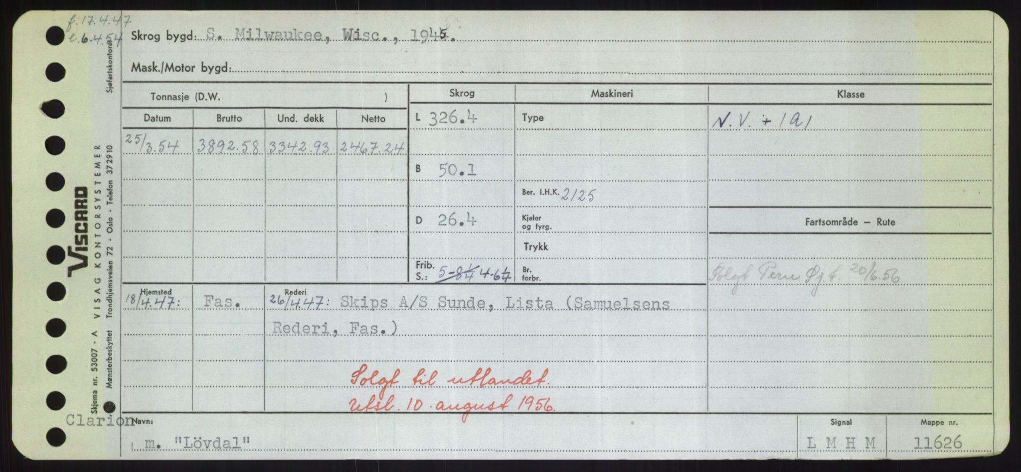 Sjøfartsdirektoratet med forløpere, Skipsmålingen, RA/S-1627/H/Hd/L0023: Fartøy, Lia-Løv, p. 553