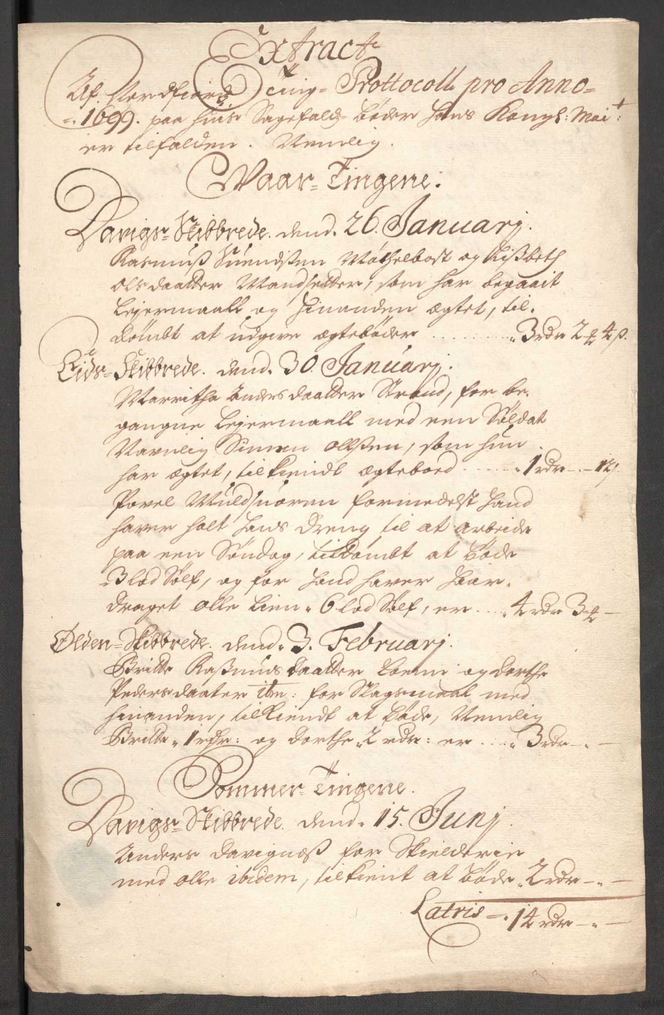 Rentekammeret inntil 1814, Reviderte regnskaper, Fogderegnskap, AV/RA-EA-4092/R53/L3424: Fogderegnskap Sunn- og Nordfjord, 1699, p. 325