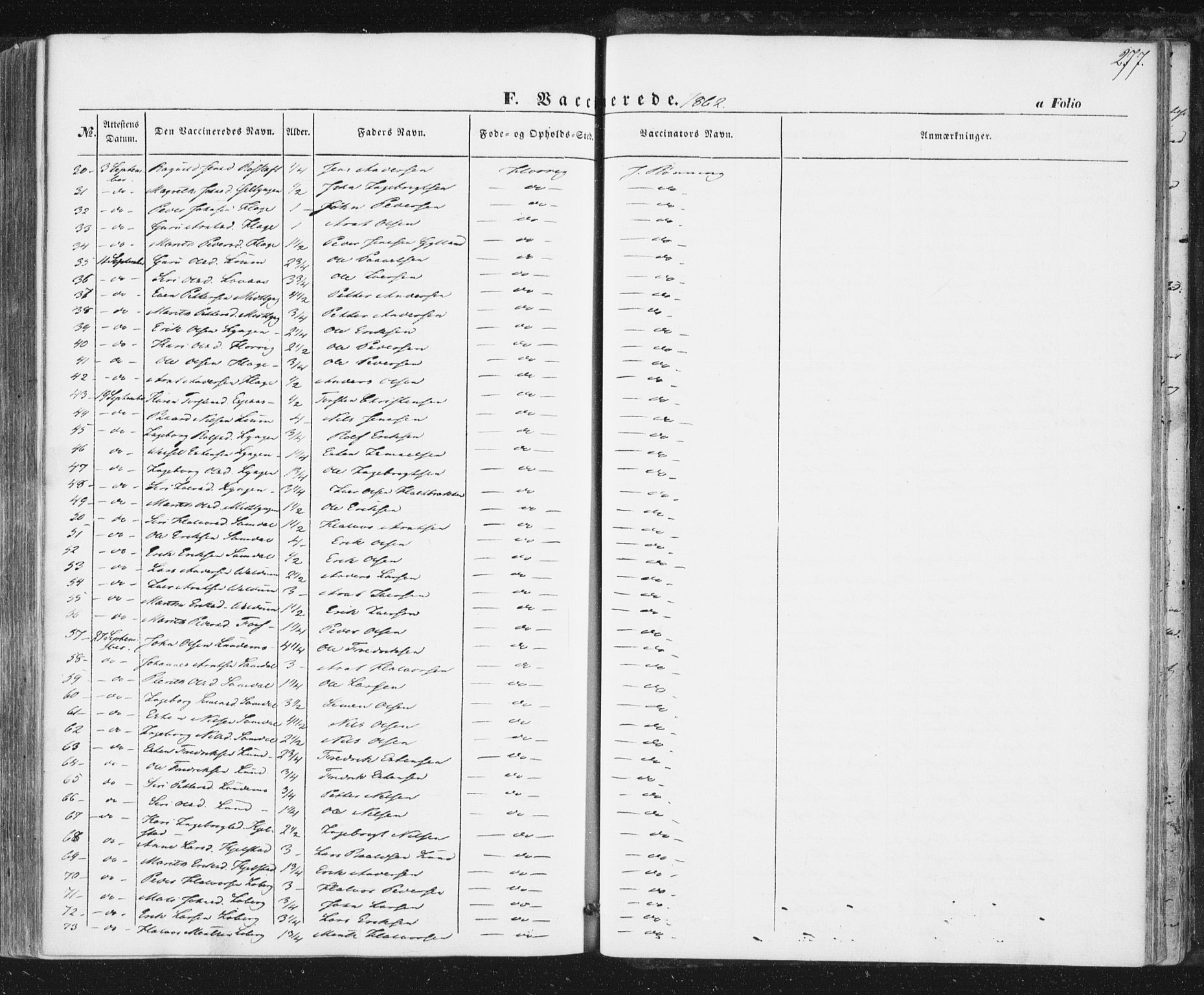 Ministerialprotokoller, klokkerbøker og fødselsregistre - Sør-Trøndelag, SAT/A-1456/692/L1103: Parish register (official) no. 692A03, 1849-1870, p. 277