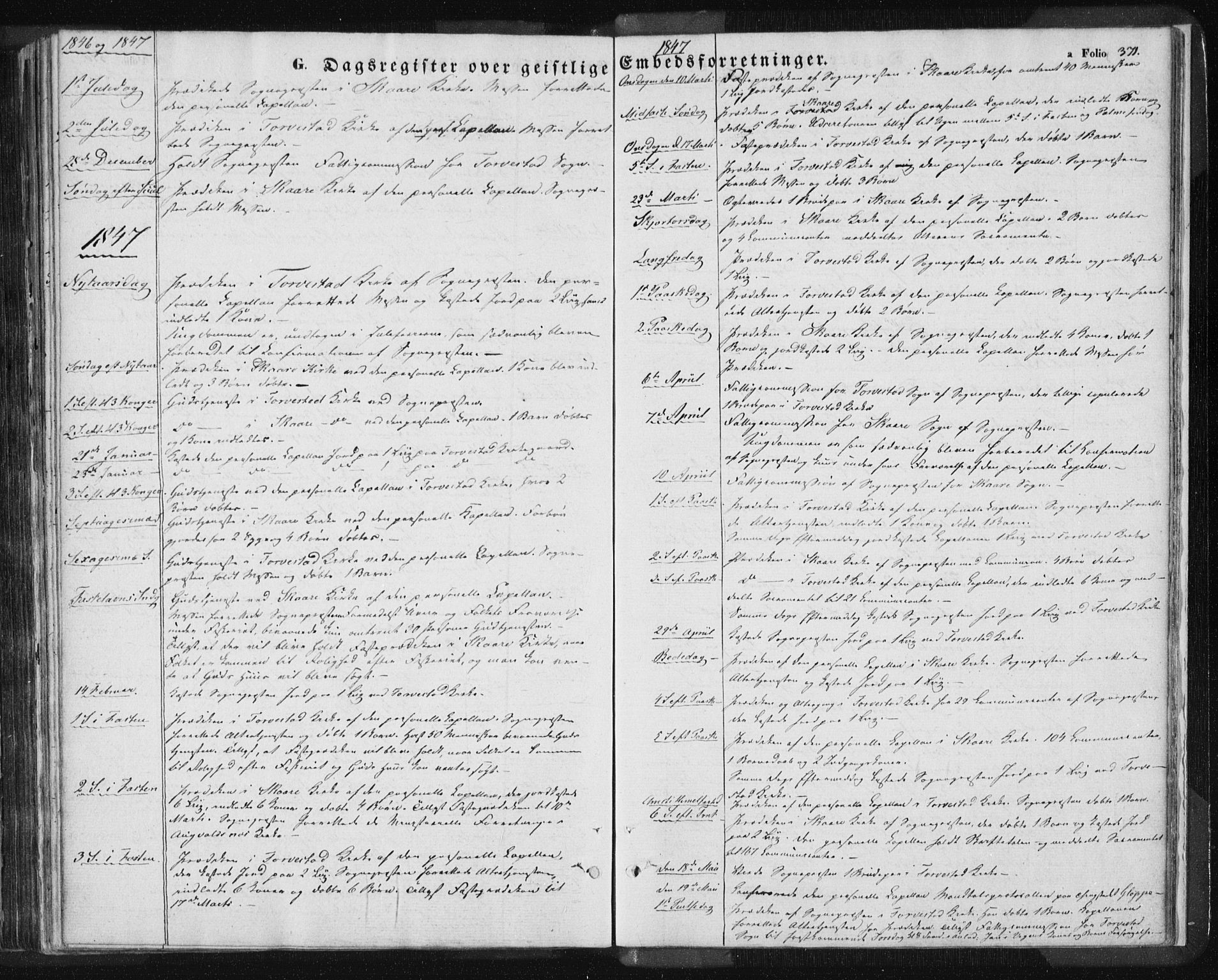 Torvastad sokneprestkontor, SAST/A -101857/H/Ha/Haa/L0006: Parish register (official) no. A 6, 1836-1847, p. 371