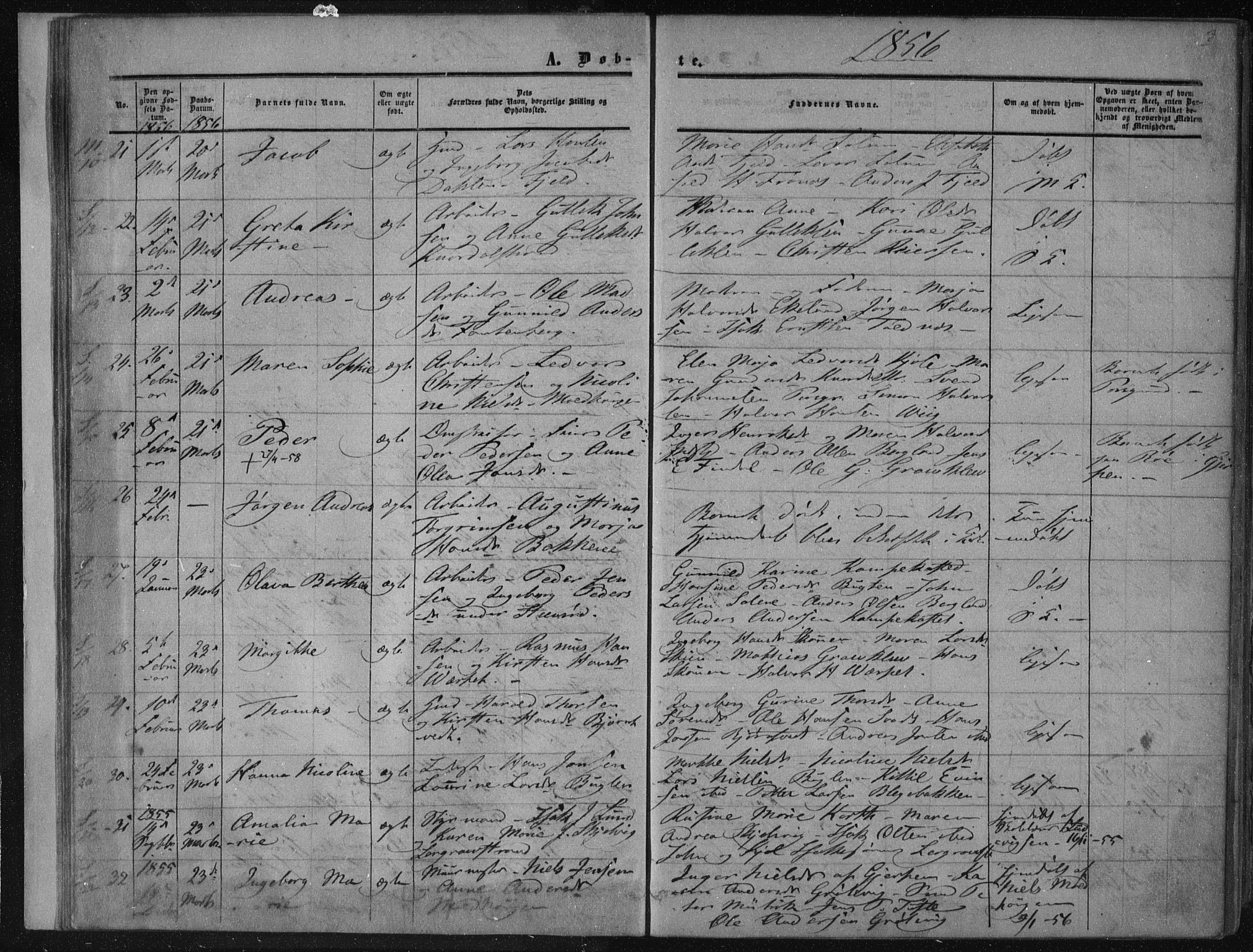 Solum kirkebøker, AV/SAKO-A-306/F/Fa/L0007: Parish register (official) no. I 7, 1856-1864, p. 3