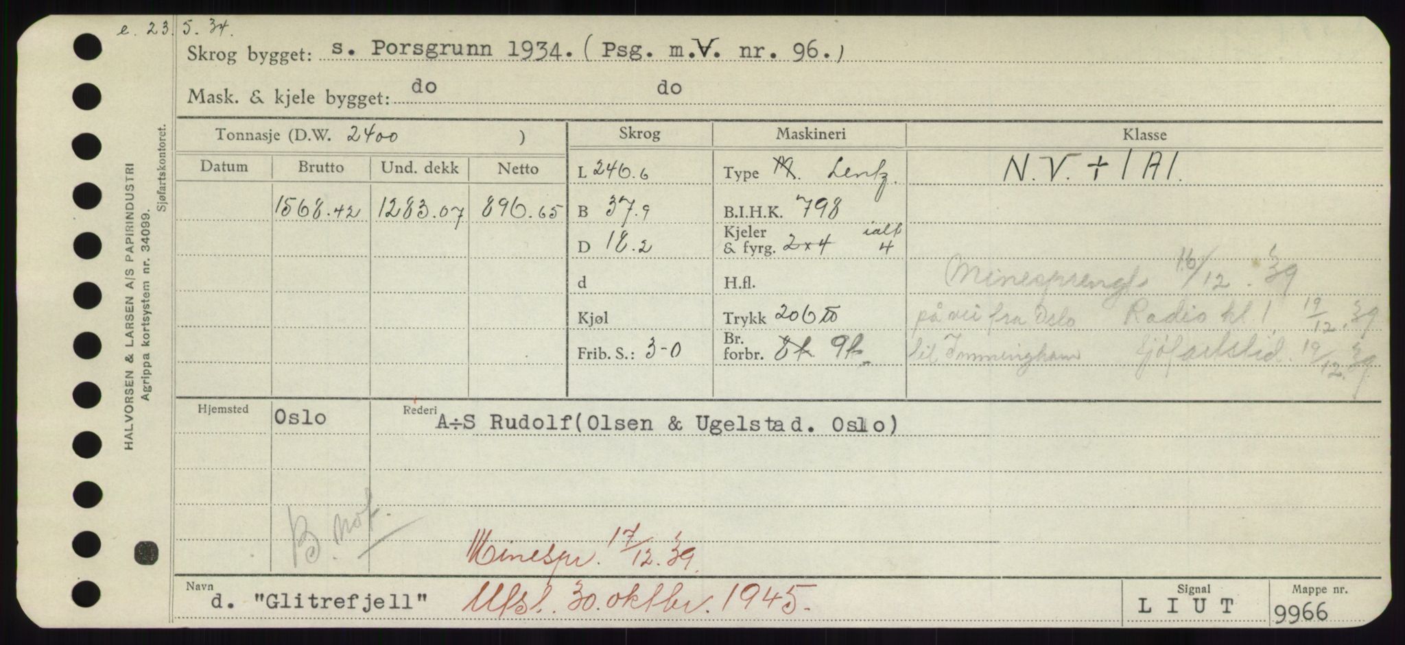 Sjøfartsdirektoratet med forløpere, Skipsmålingen, RA/S-1627/H/Hd/L0012: Fartøy, G-Glø, p. 435