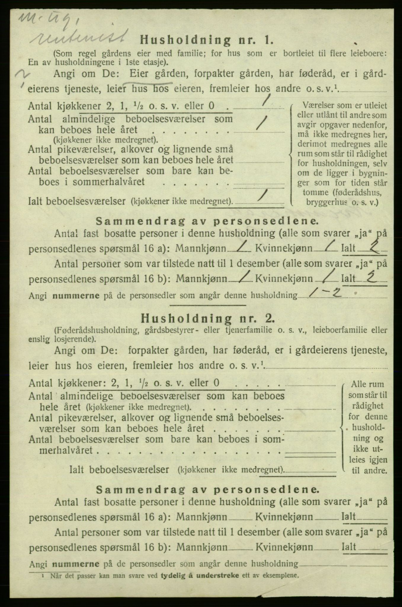 SAB, 1920 census for Kvinnherad, 1920, p. 1944