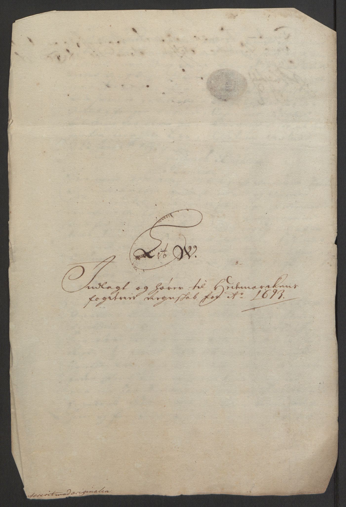 Rentekammeret inntil 1814, Reviderte regnskaper, Fogderegnskap, RA/EA-4092/R16/L1034: Fogderegnskap Hedmark, 1693, p. 227