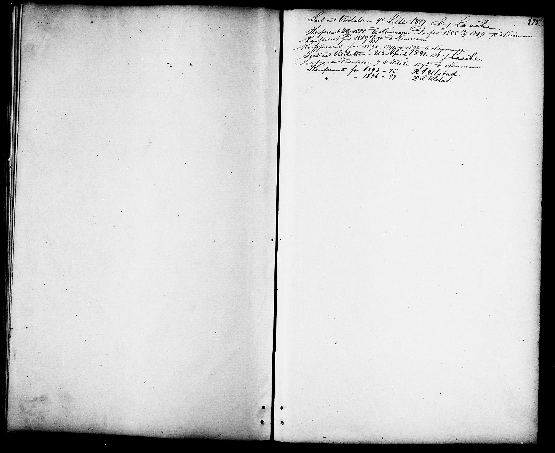 Ministerialprotokoller, klokkerbøker og fødselsregistre - Sør-Trøndelag, SAT/A-1456/694/L1132: Parish register (copy) no. 694C04, 1887-1914, p. 275