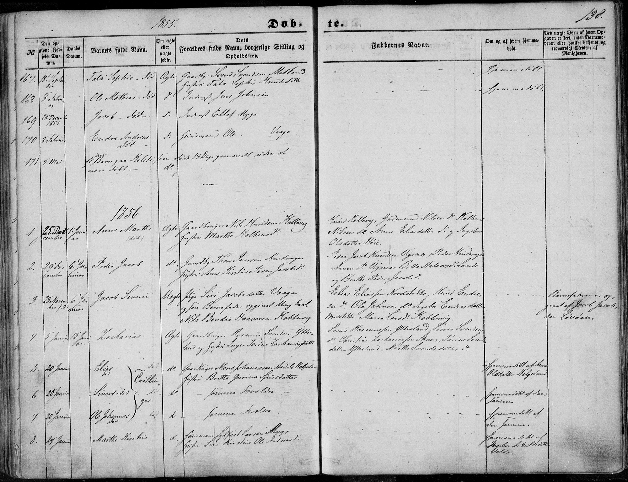 Avaldsnes sokneprestkontor, AV/SAST-A -101851/H/Ha/Haa/L0008: Parish register (official) no. A 8, 1847-1857, p. 138