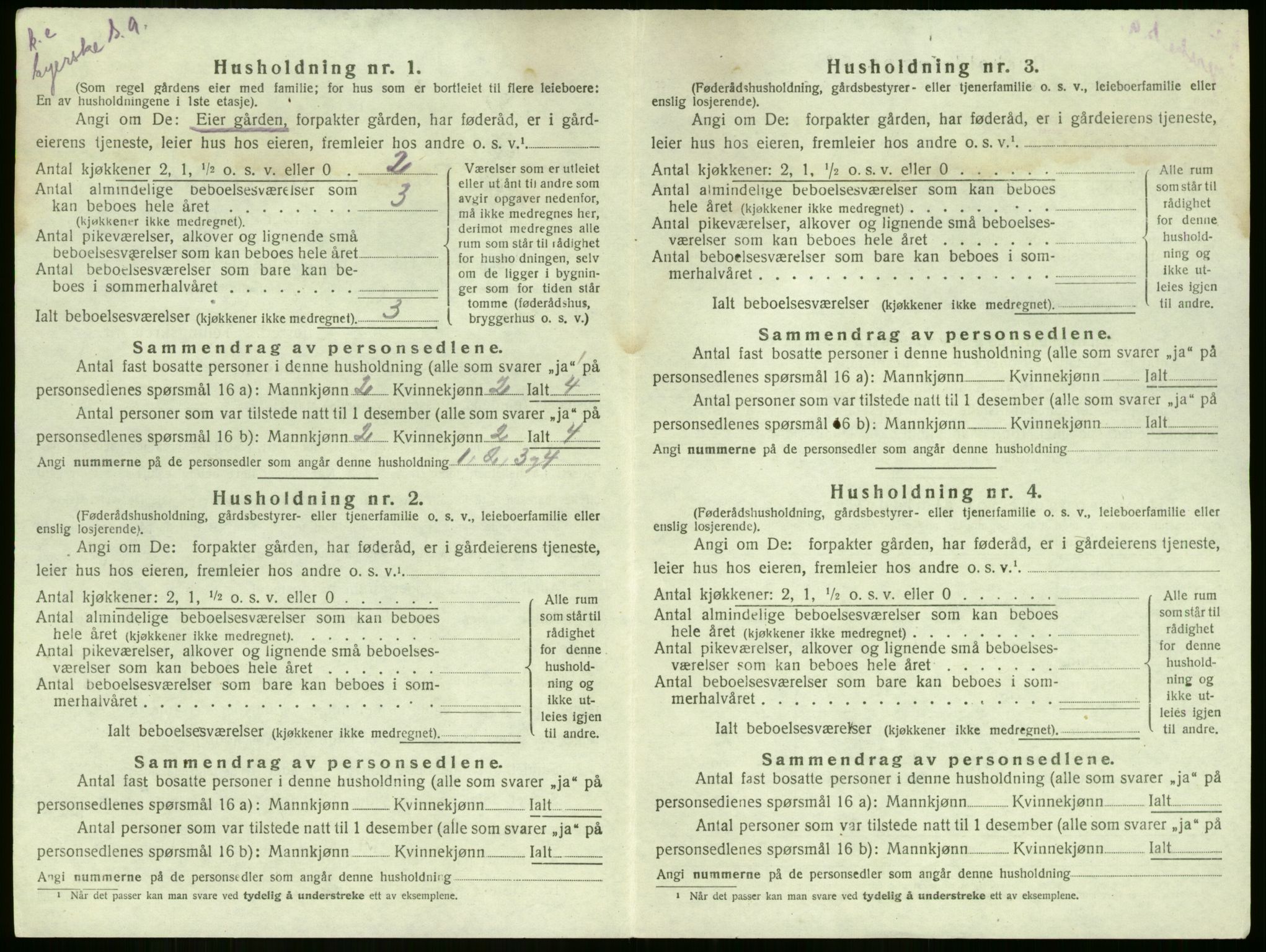 SAKO, 1920 census for Sem, 1920, p. 2239