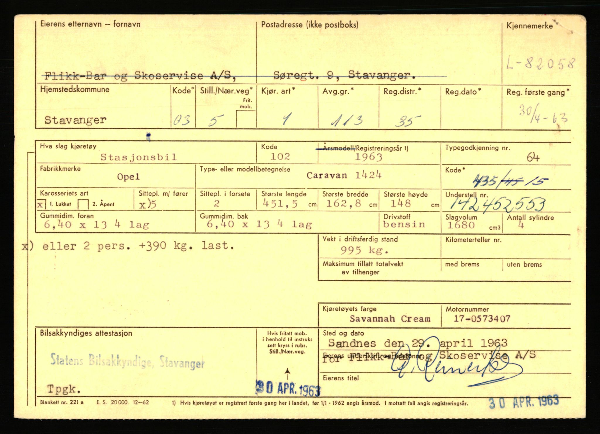 Stavanger trafikkstasjon, AV/SAST-A-101942/0/F/L0071: L-80500 - L-82199, 1930-1971, p. 2529