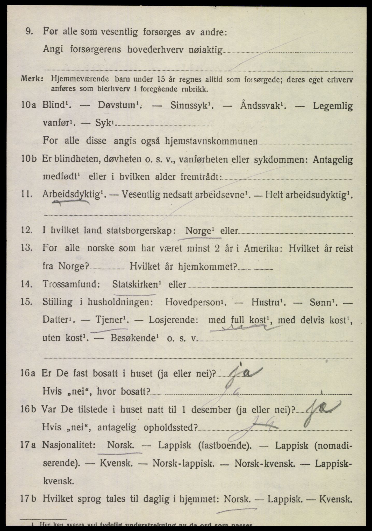 SAT, 1920 census for Sparbu, 1920, p. 1920