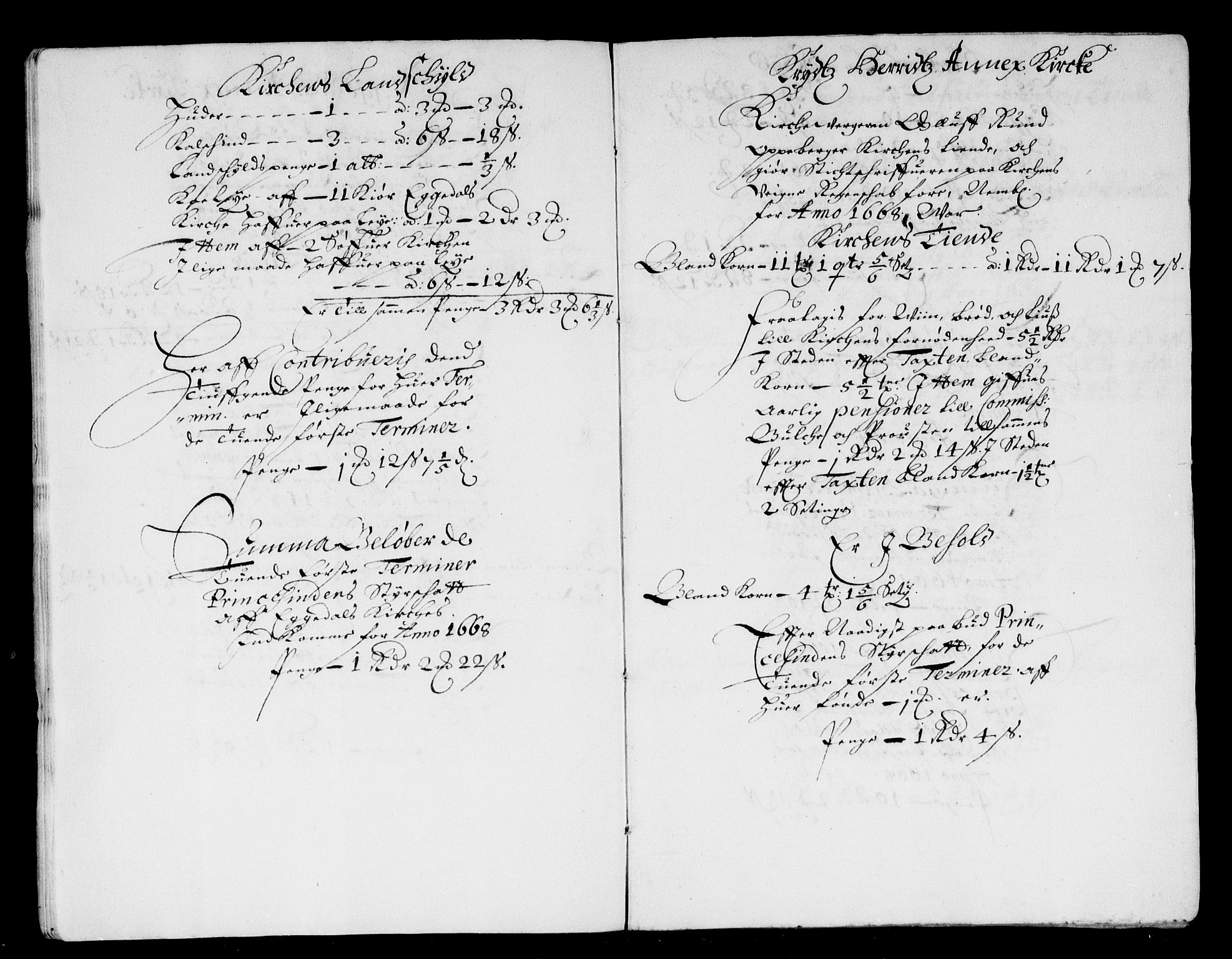 Rentekammeret inntil 1814, Reviderte regnskaper, Stiftamtstueregnskaper, Landkommissariatet på Akershus og Akershus stiftamt, AV/RA-EA-5869/R/Rb/L0066: Akershus stiftamt, 1668-1669