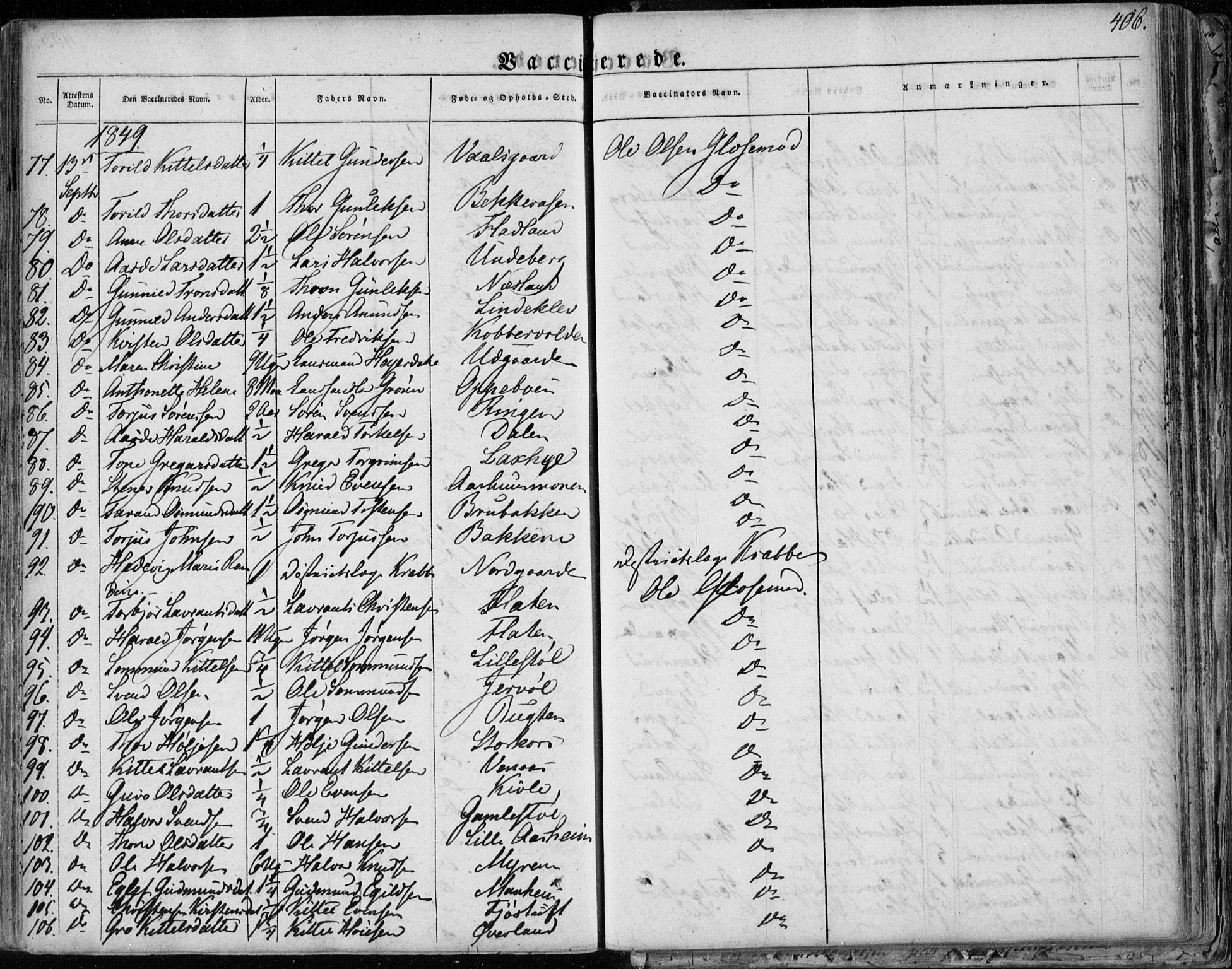 Seljord kirkebøker, AV/SAKO-A-20/F/Fa/L0011: Parish register (official) no. I 11, 1831-1849, p. 406