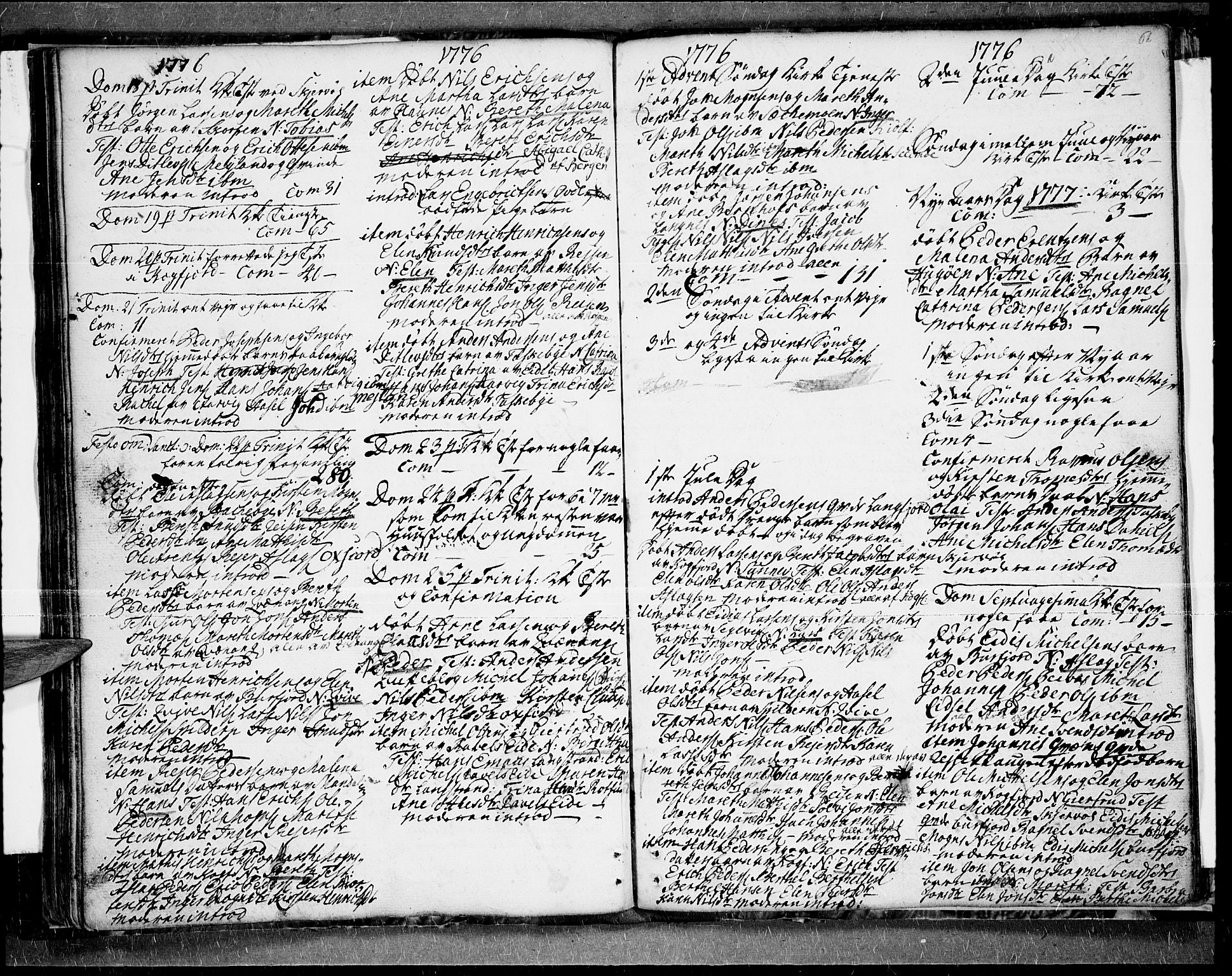 Skjervøy sokneprestkontor, SATØ/S-1300/H/Ha/Haa/L0001kirke: Parish register (official) no. 1, 1748-1780, p. 61