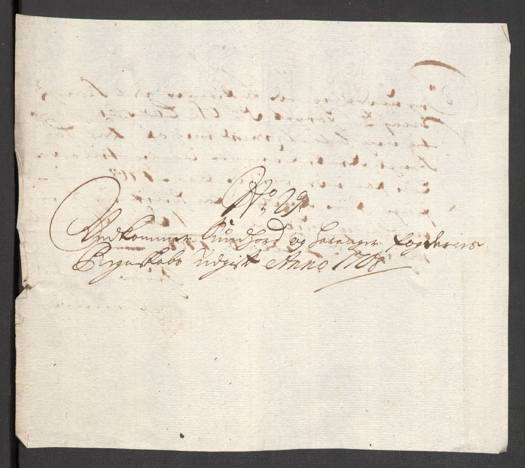 Rentekammeret inntil 1814, Reviderte regnskaper, Fogderegnskap, AV/RA-EA-4092/R48/L2985: Fogderegnskap Sunnhordland og Hardanger, 1708, p. 310