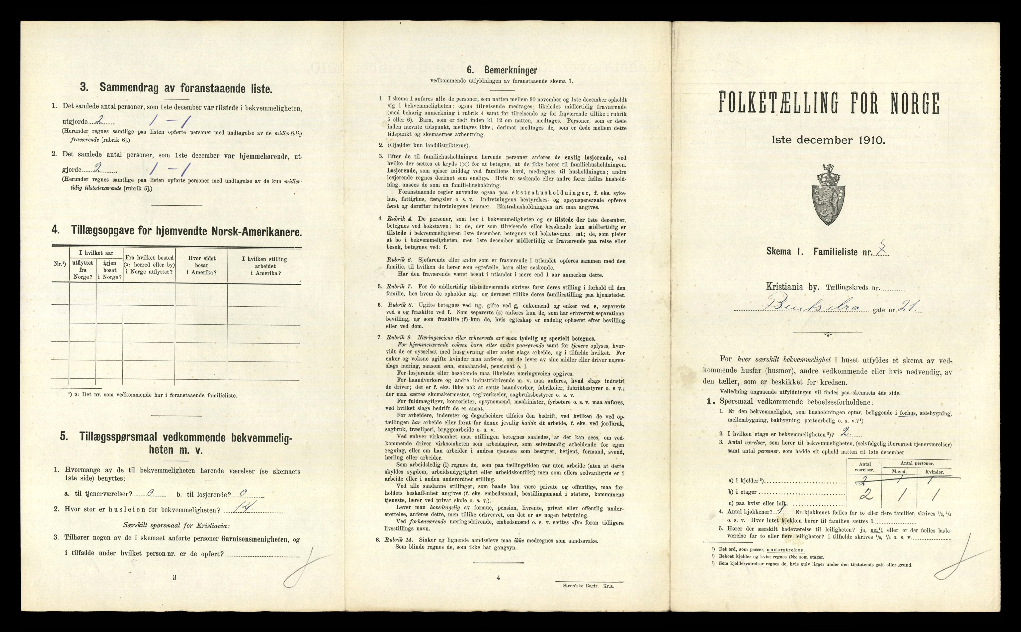 RA, 1910 census for Kristiania, 1910, p. 4817