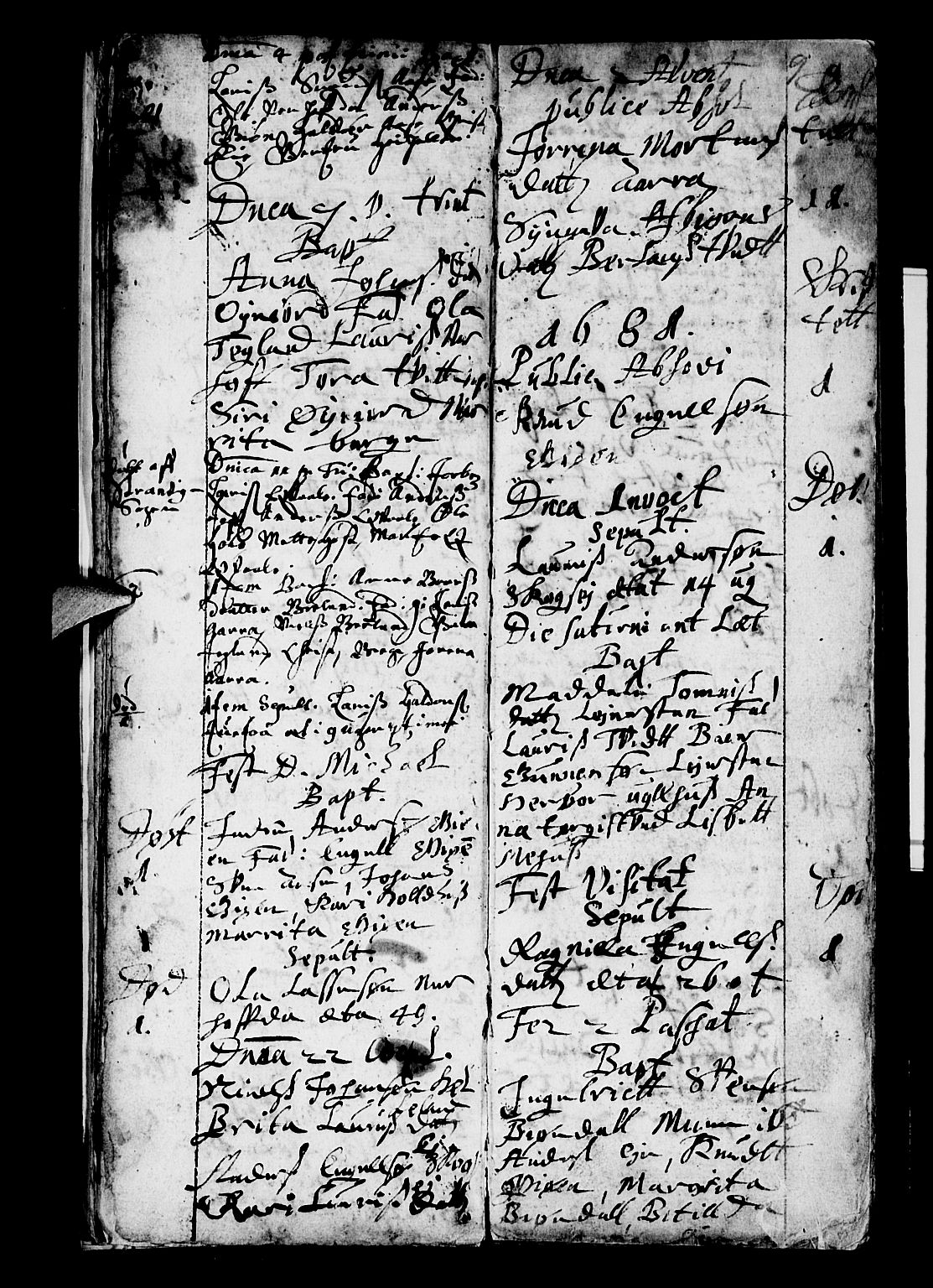 Os sokneprestembete, SAB/A-99929: Parish register (official) no. A 3, 1669-1760, p. 9