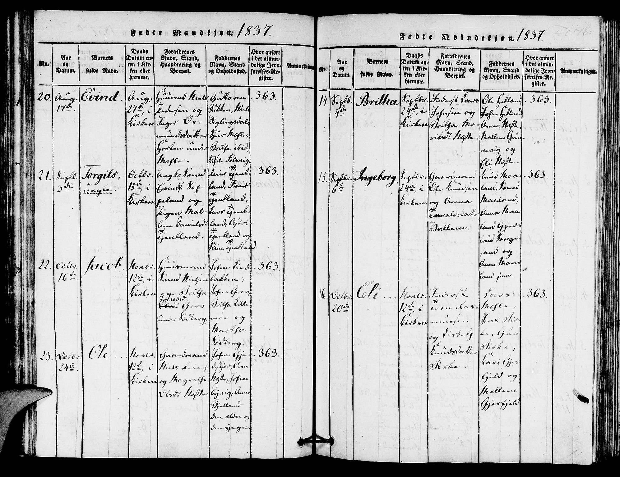 Hjelmeland sokneprestkontor, AV/SAST-A-101843/01/IV/L0005: Parish register (official) no. A 5, 1816-1841, p. 78