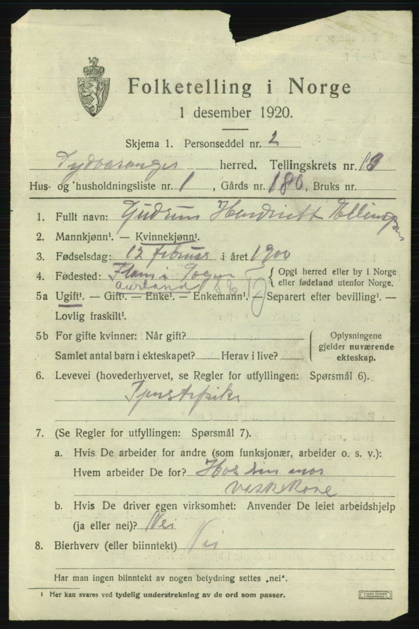 SATØ, 1920 census for Sør-Varanger, 1920, p. 10939