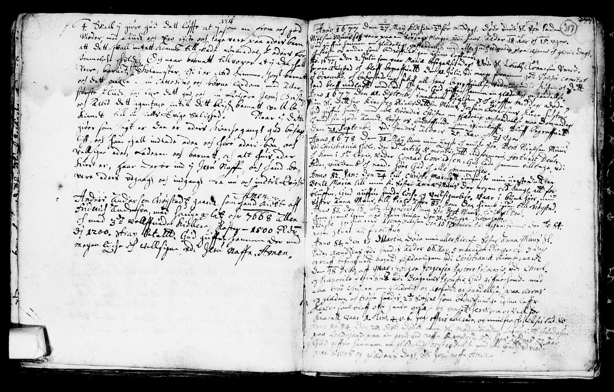 Trøgstad prestekontor Kirkebøker, SAO/A-10925/F/Fa/L0001: Parish register (official) no. I 1, 1645-1707, p. 317