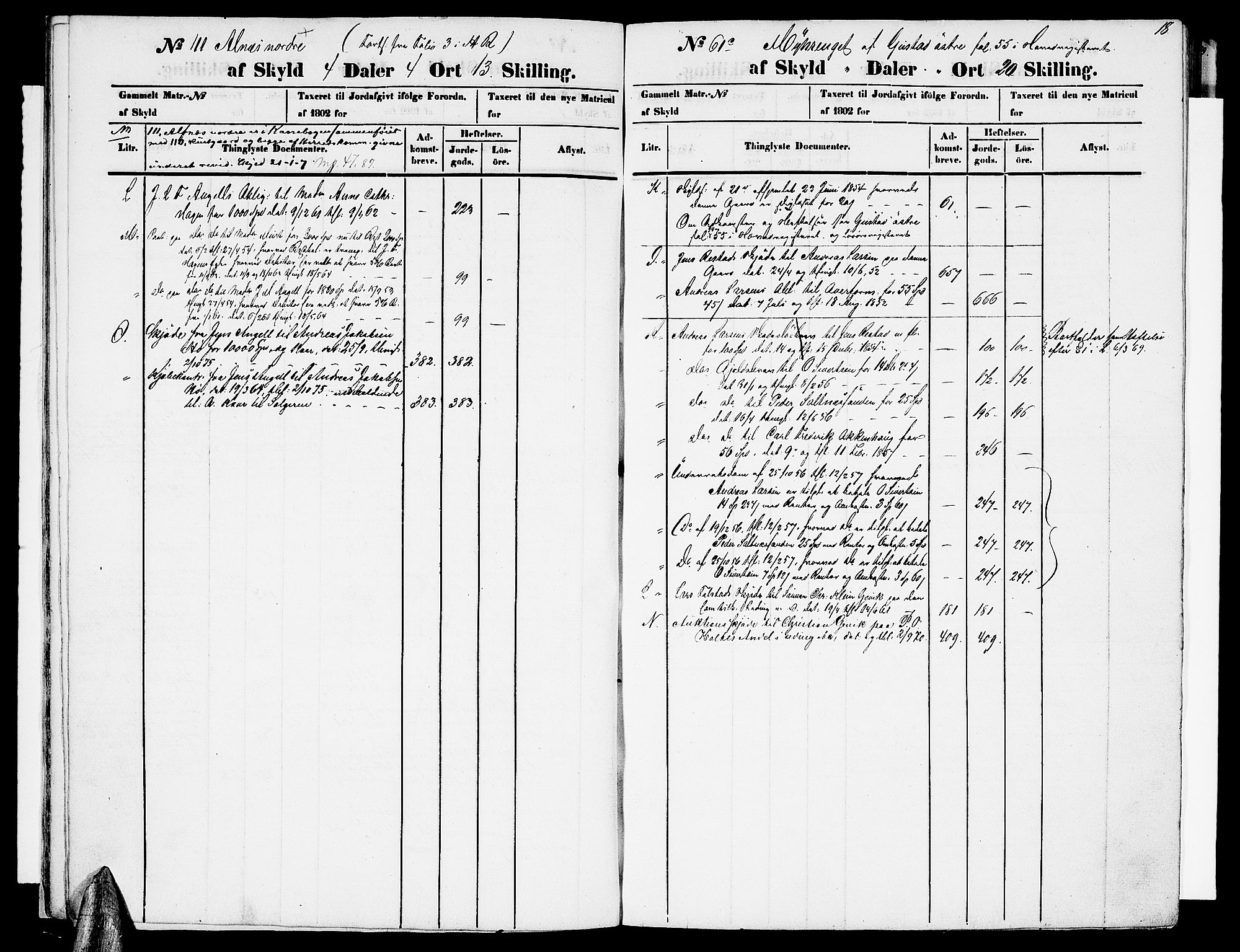 Stjør- og Verdal sorenskriveri, AV/SAT-A-4167/1/2/2A/L0050: Mortgage register no. 50, 1837-1893, p. 18