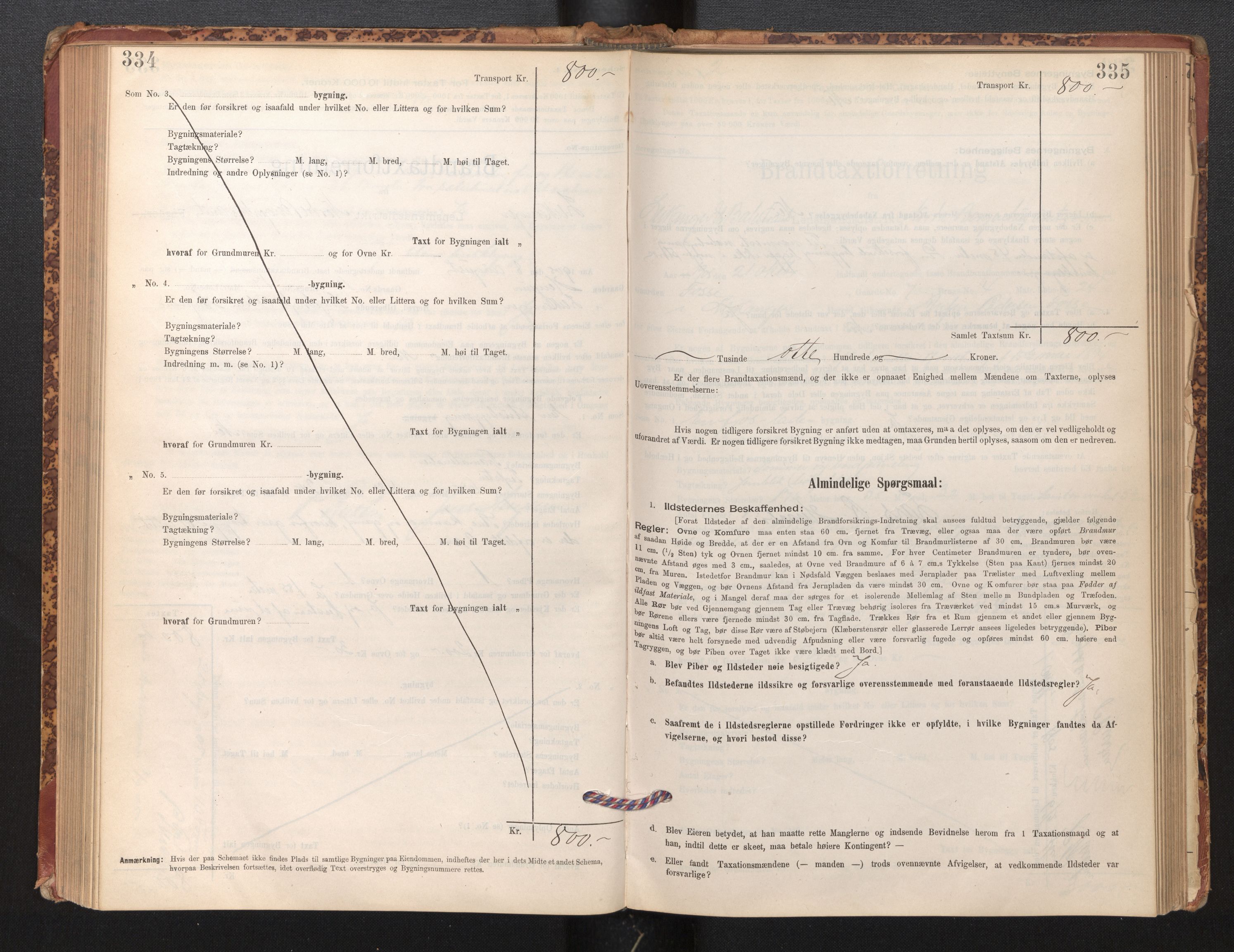 Lensmannen i Leikanger, AV/SAB-A-29201/0012/L0004: Branntakstprotokoll, skjematakst, 1894-1903, p. 334-335