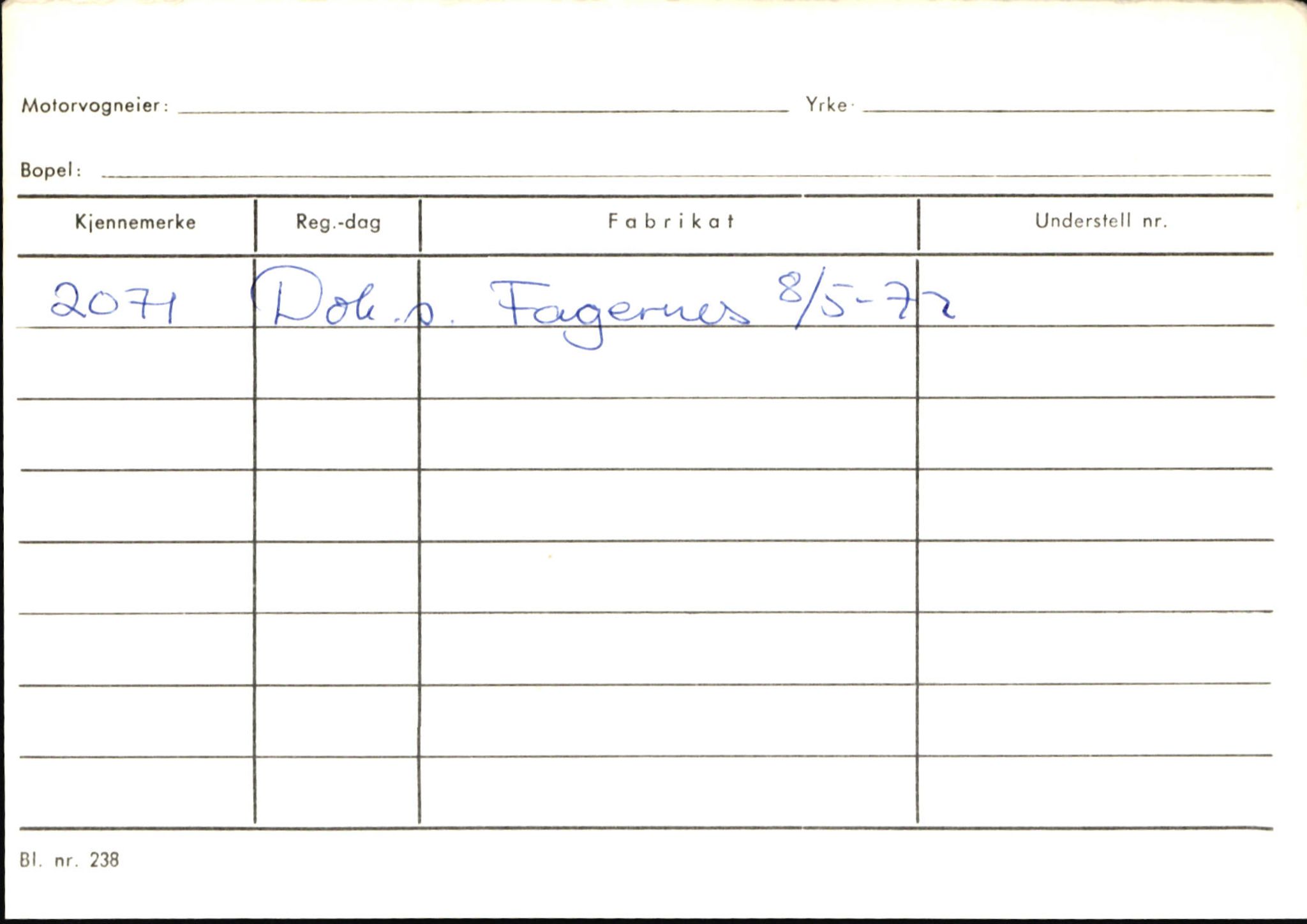 Statens vegvesen, Sogn og Fjordane vegkontor, AV/SAB-A-5301/4/F/L0145: Registerkort Vågsøy S-Å. Årdal I-P, 1945-1975, p. 2210