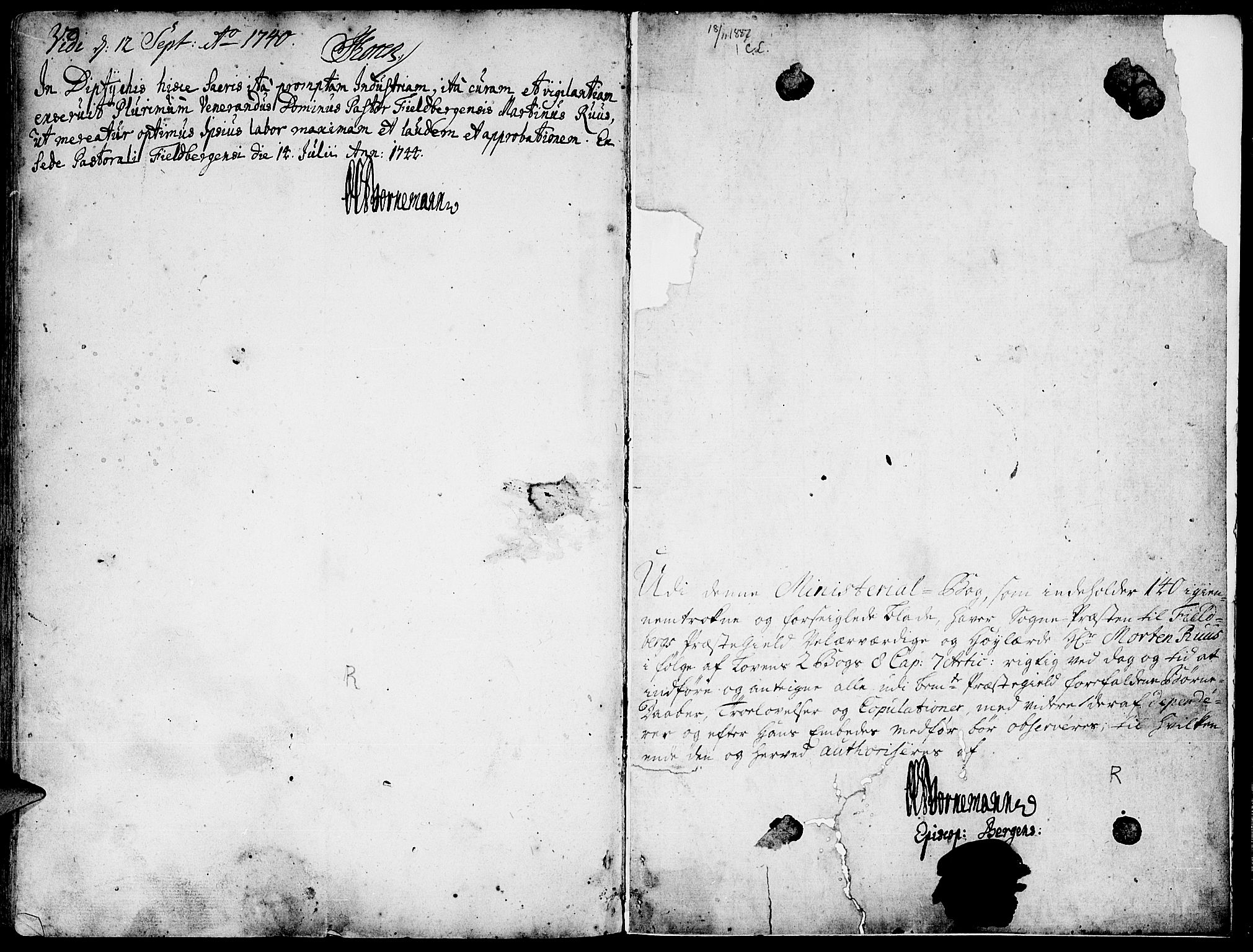 Fjelberg sokneprestembete, SAB/A-75201/H/Haa: Parish register (official) no. A 1, 1739-1759