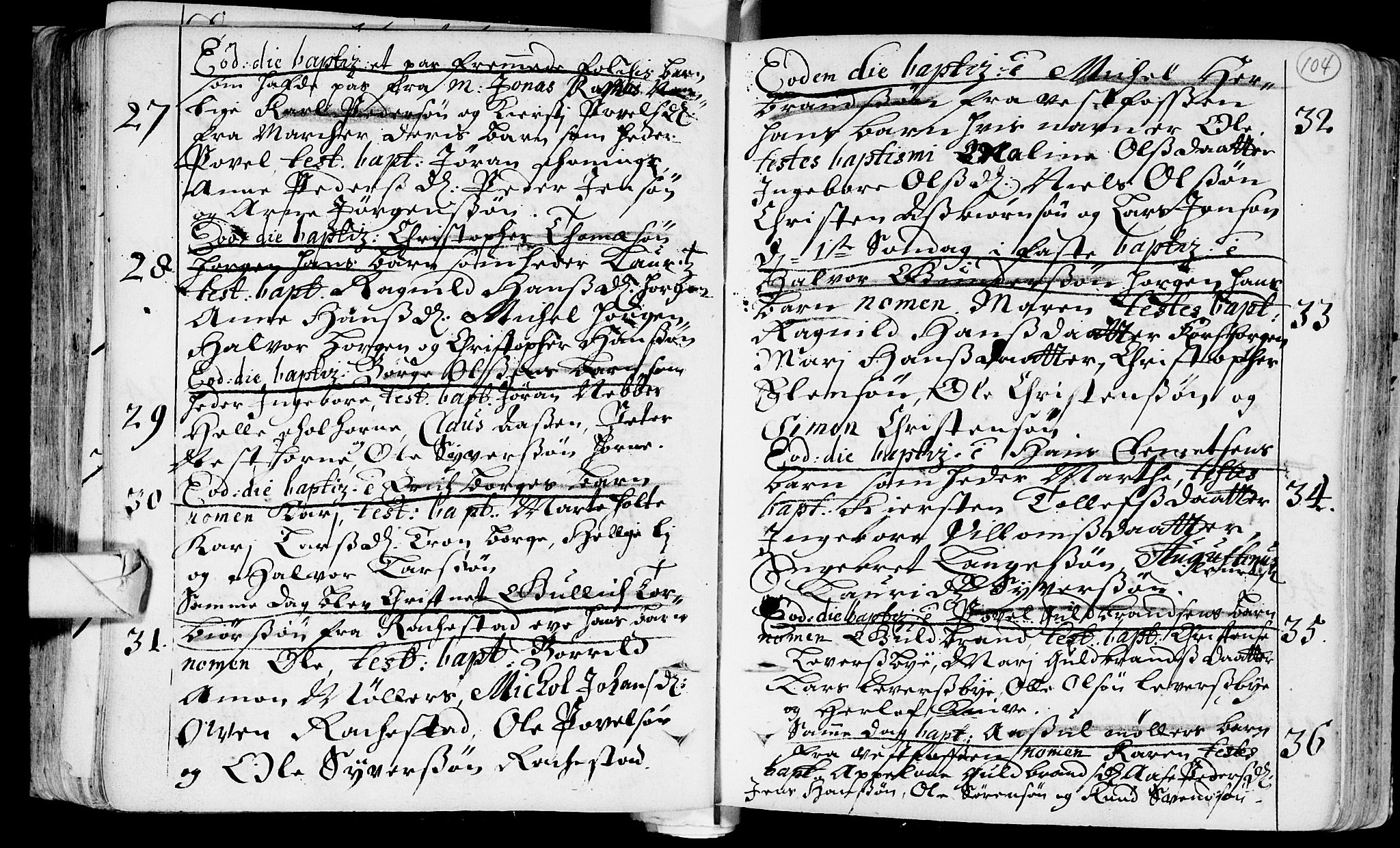 Eiker kirkebøker, AV/SAKO-A-4/F/Fa/L0002: Parish register (official) no. I 2, 1705-1724, p. 104