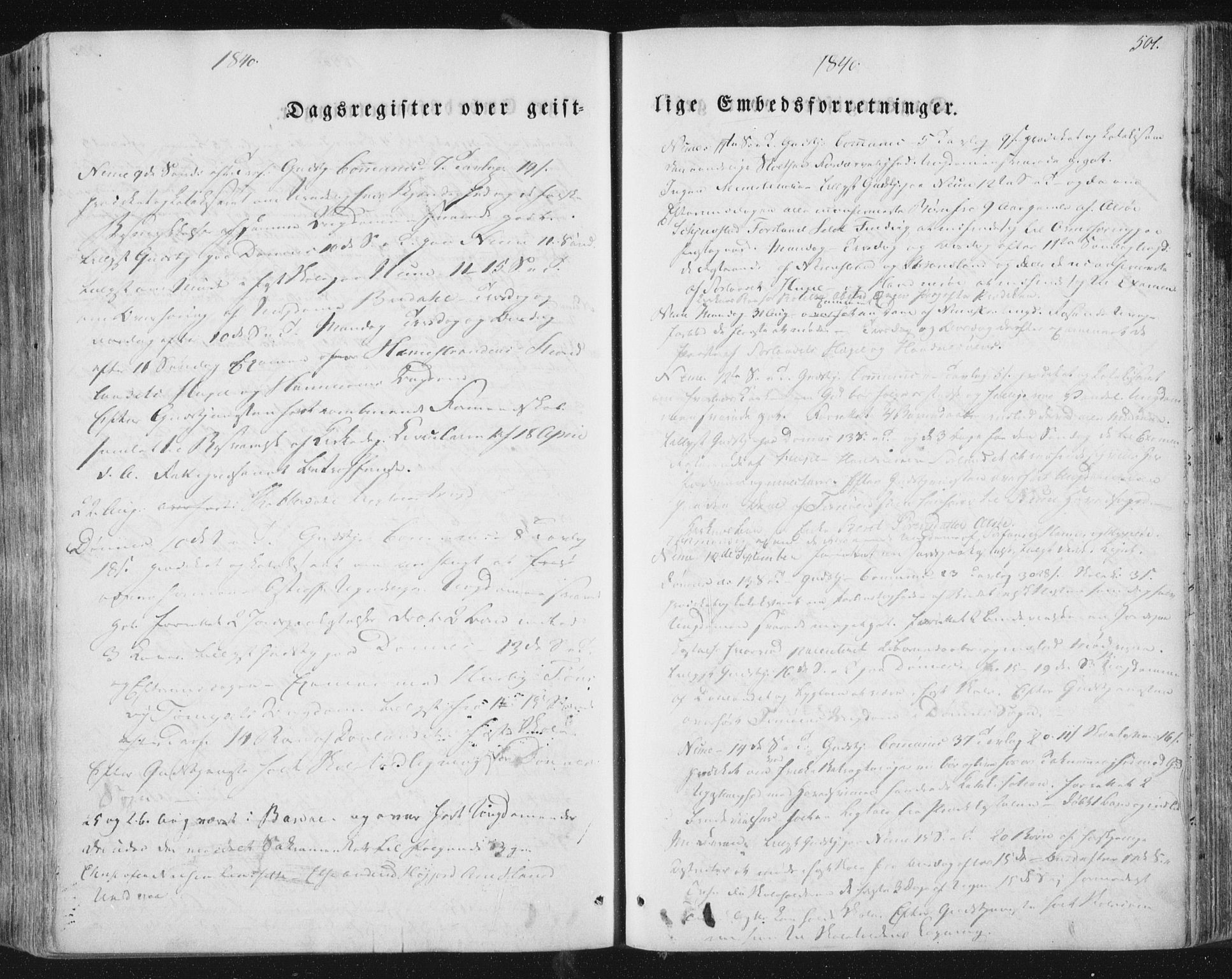 Ministerialprotokoller, klokkerbøker og fødselsregistre - Nordland, AV/SAT-A-1459/838/L0549: Parish register (official) no. 838A07, 1840-1854, p. 501