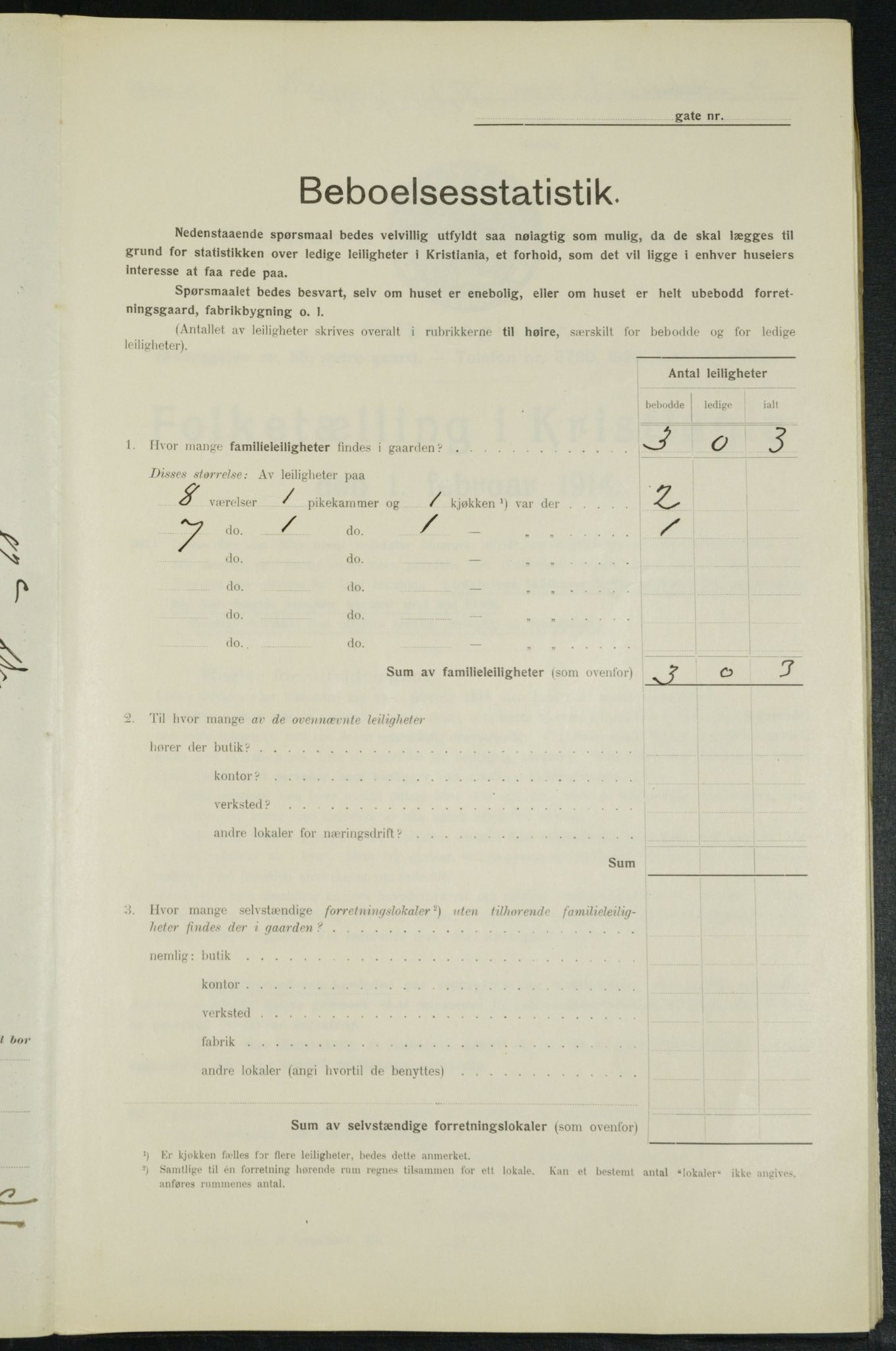 OBA, Municipal Census 1914 for Kristiania, 1914, p. 17069