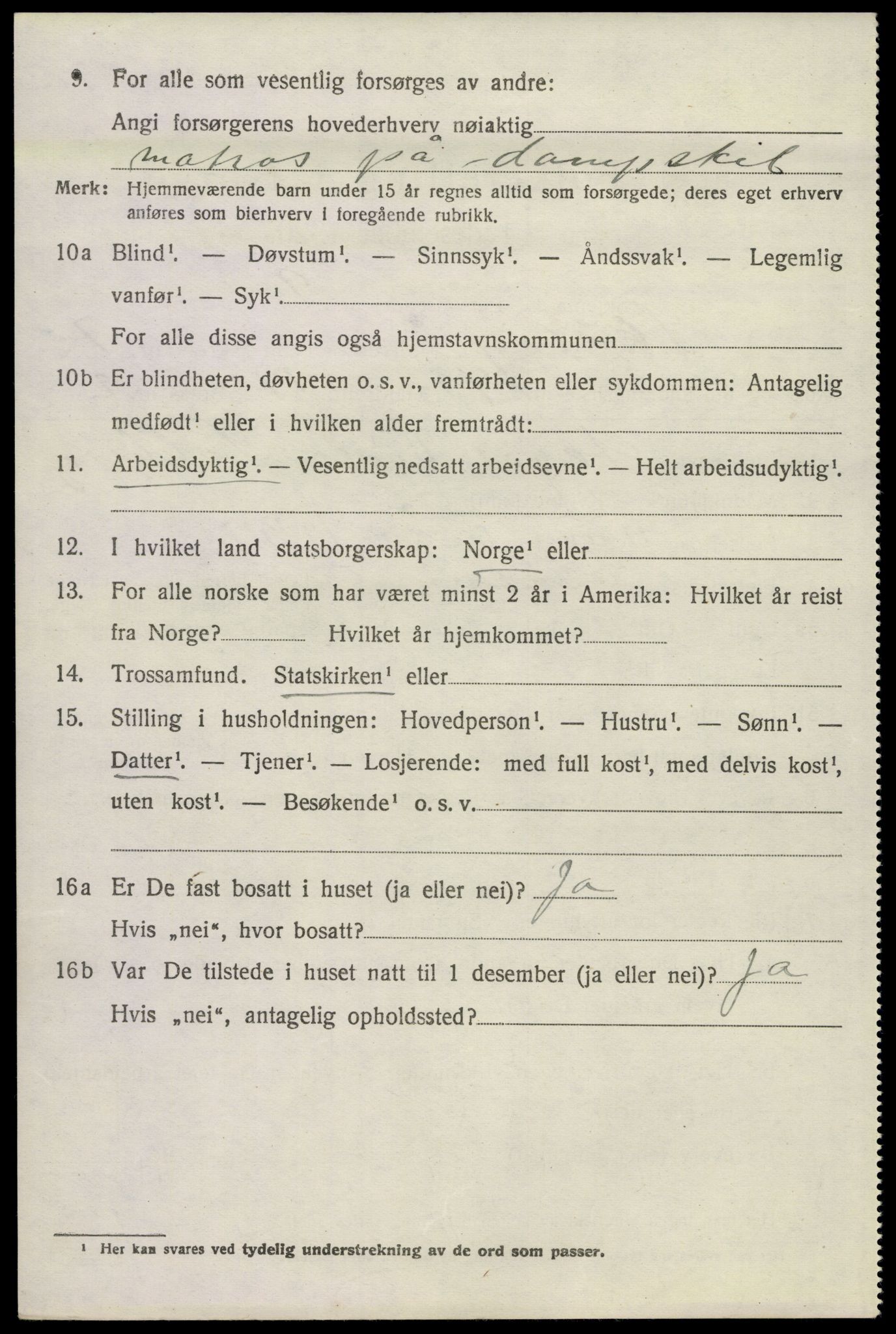 SAKO, 1920 census for Skåtøy, 1920, p. 5857