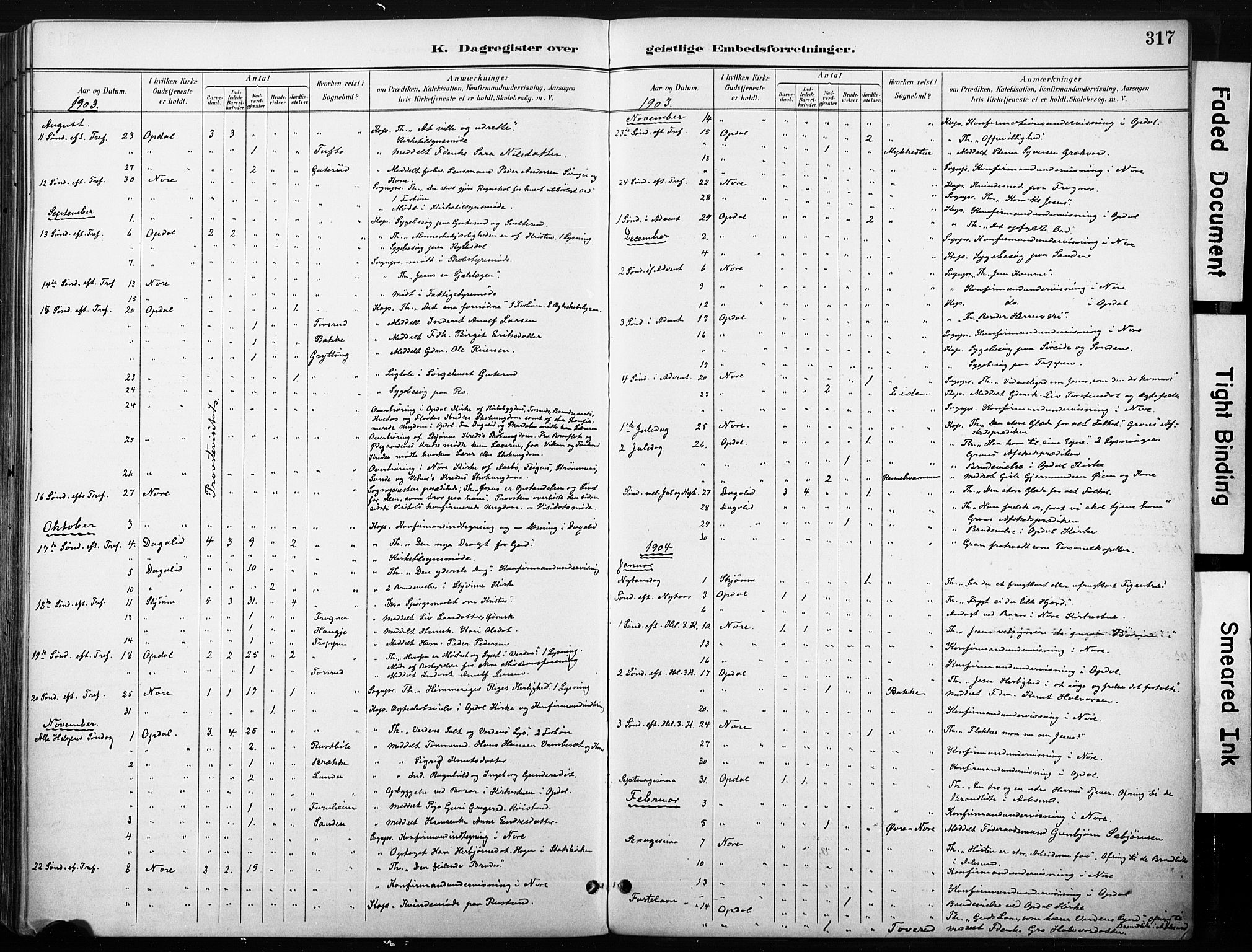 Nore kirkebøker, SAKO/A-238/F/Fb/L0002: Parish register (official) no. II 2, 1886-1906, p. 317