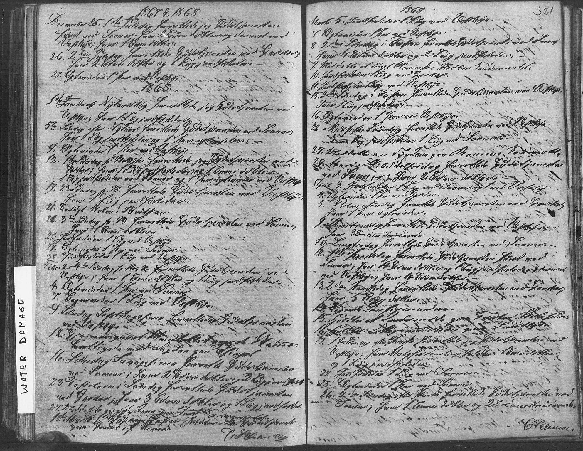Vestby prestekontor Kirkebøker, SAO/A-10893/F/Fa/L0008: Parish register (official) no. I 8, 1863-1877, p. 321