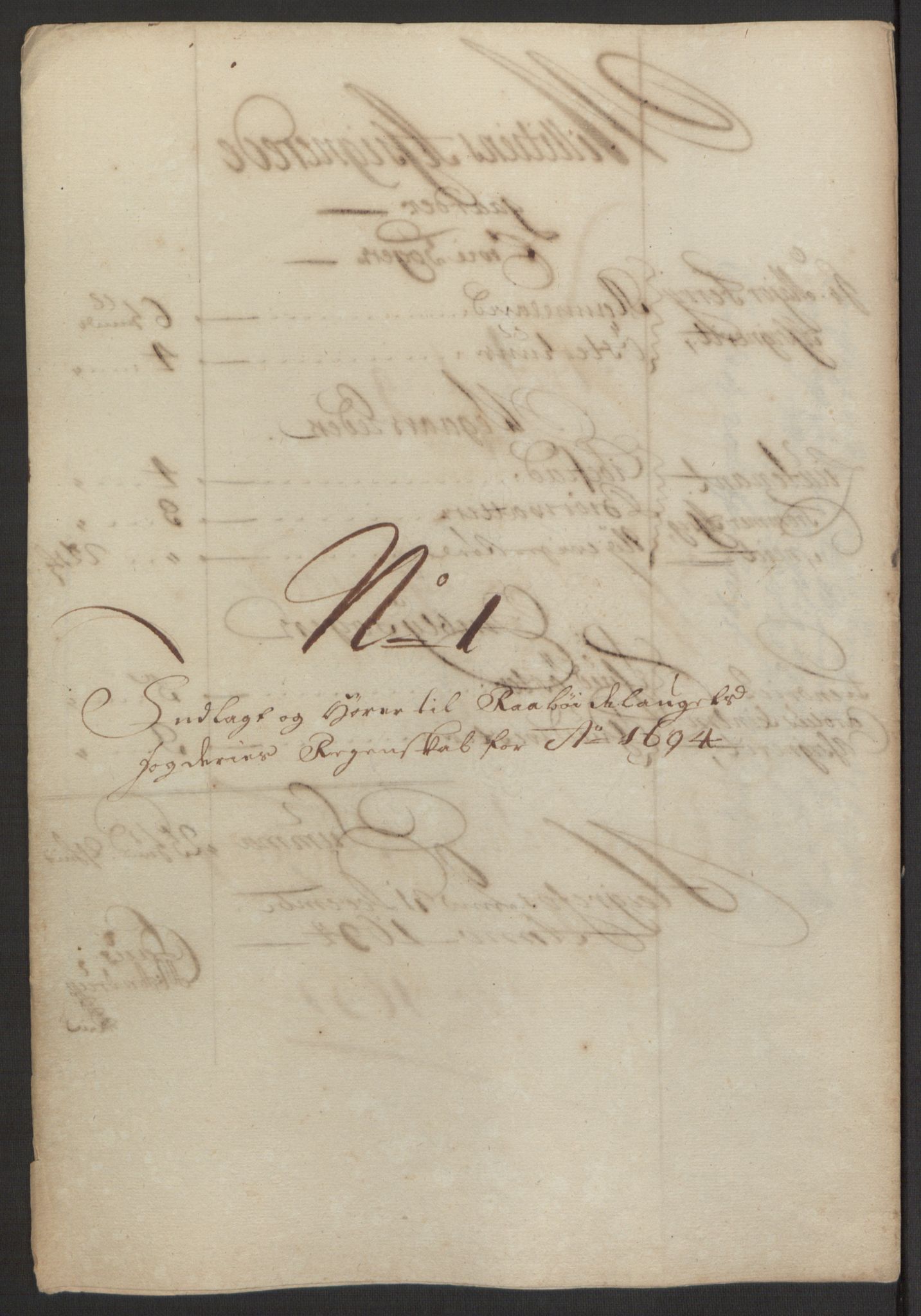 Rentekammeret inntil 1814, Reviderte regnskaper, Fogderegnskap, AV/RA-EA-4092/R40/L2444: Fogderegnskap Råbyggelag, 1693-1696, p. 130