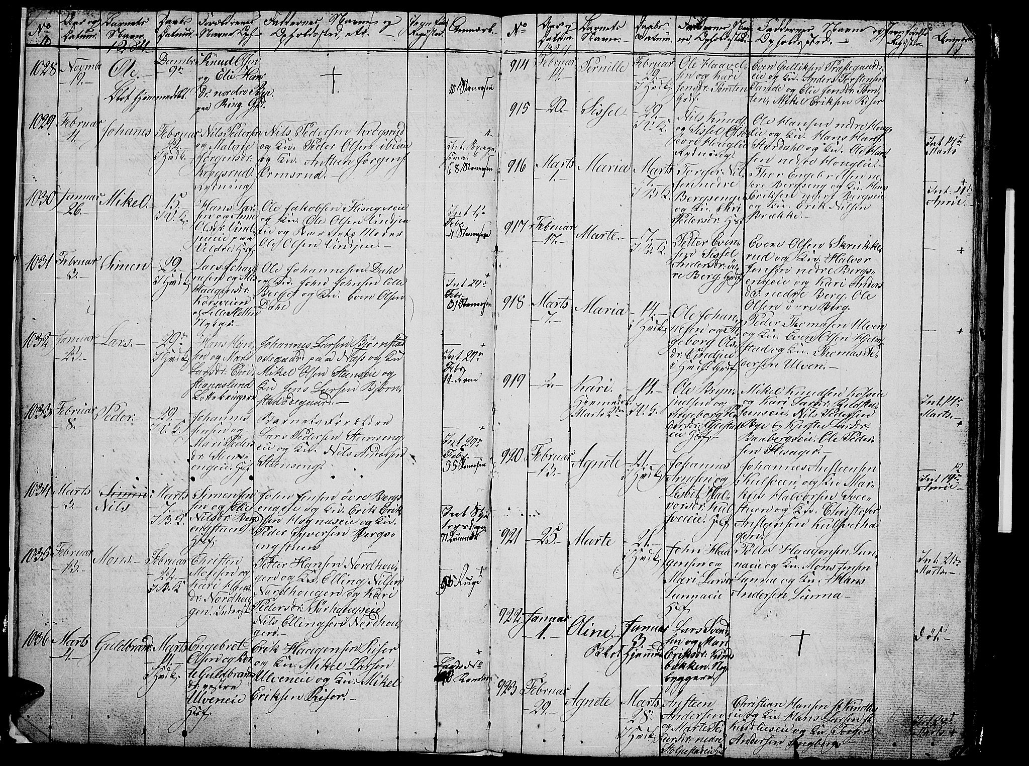 Ringsaker prestekontor, AV/SAH-PREST-014/L/La/L0003: Parish register (copy) no. 3, 1824-1826, p. 10-11