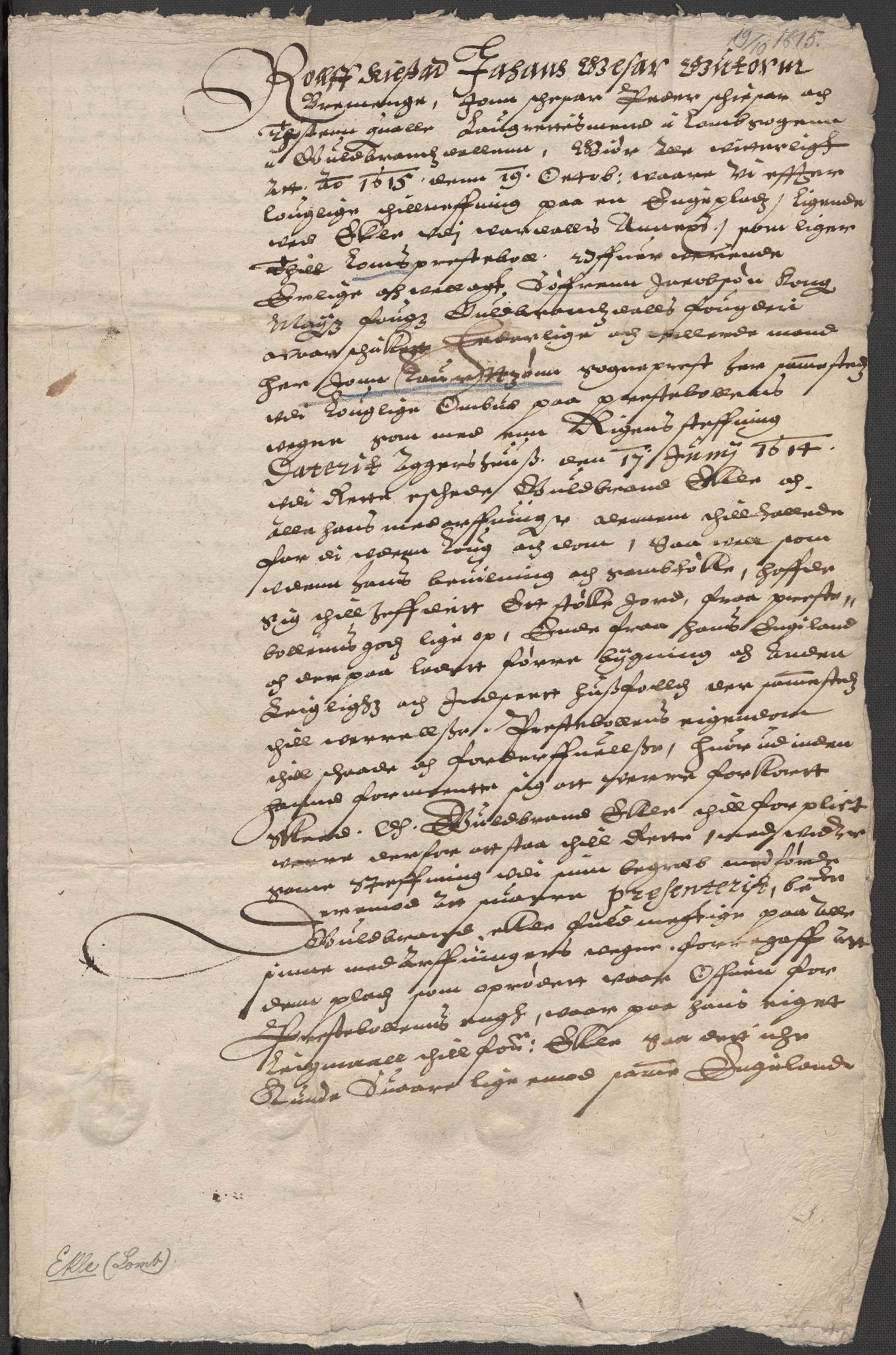 Riksarkivets diplomsamling, AV/RA-EA-5965/F15/L0012: Prestearkiv - Oppland, 1584-1794, p. 64