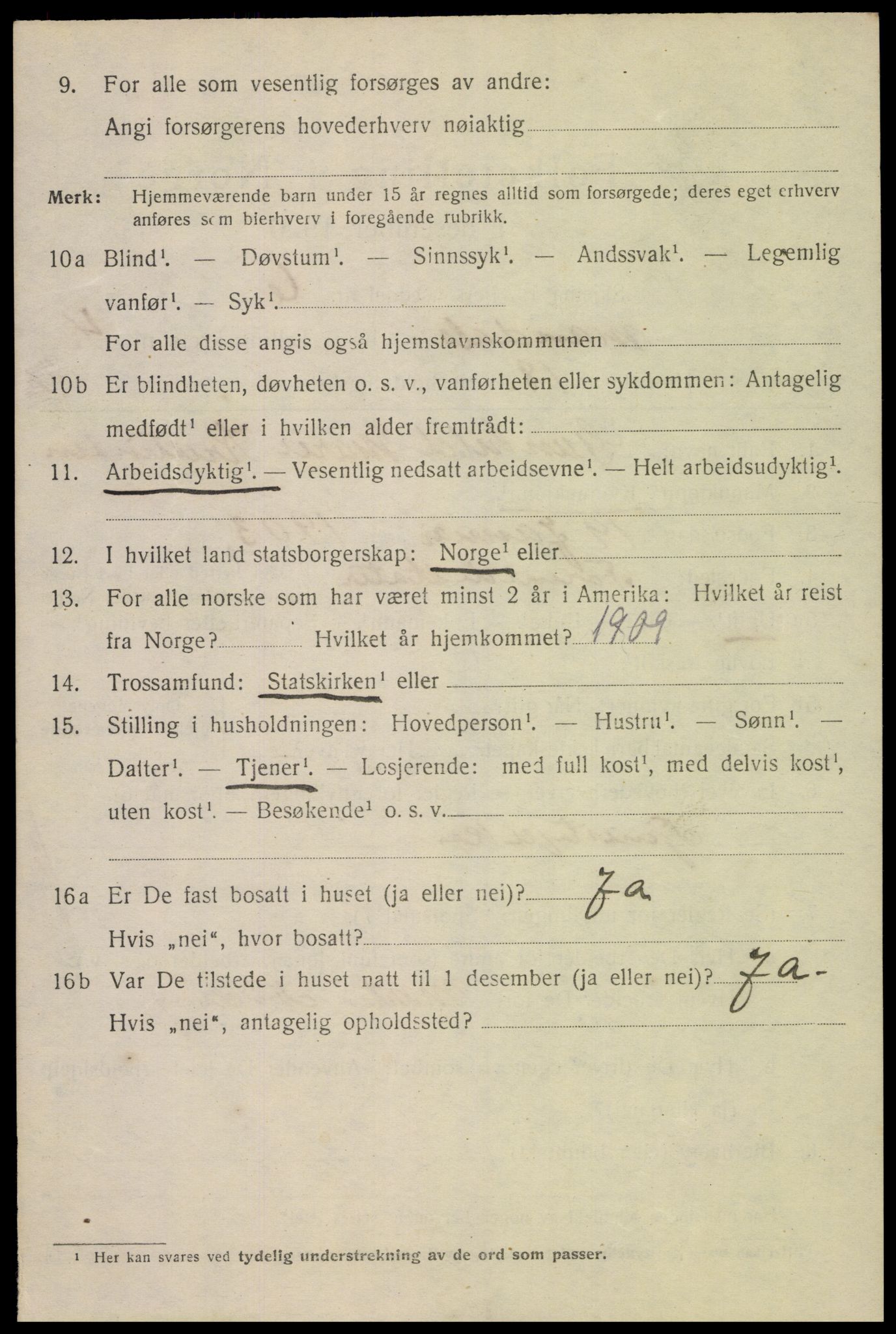 SAK, 1920 census for Mandal, 1920, p. 7208