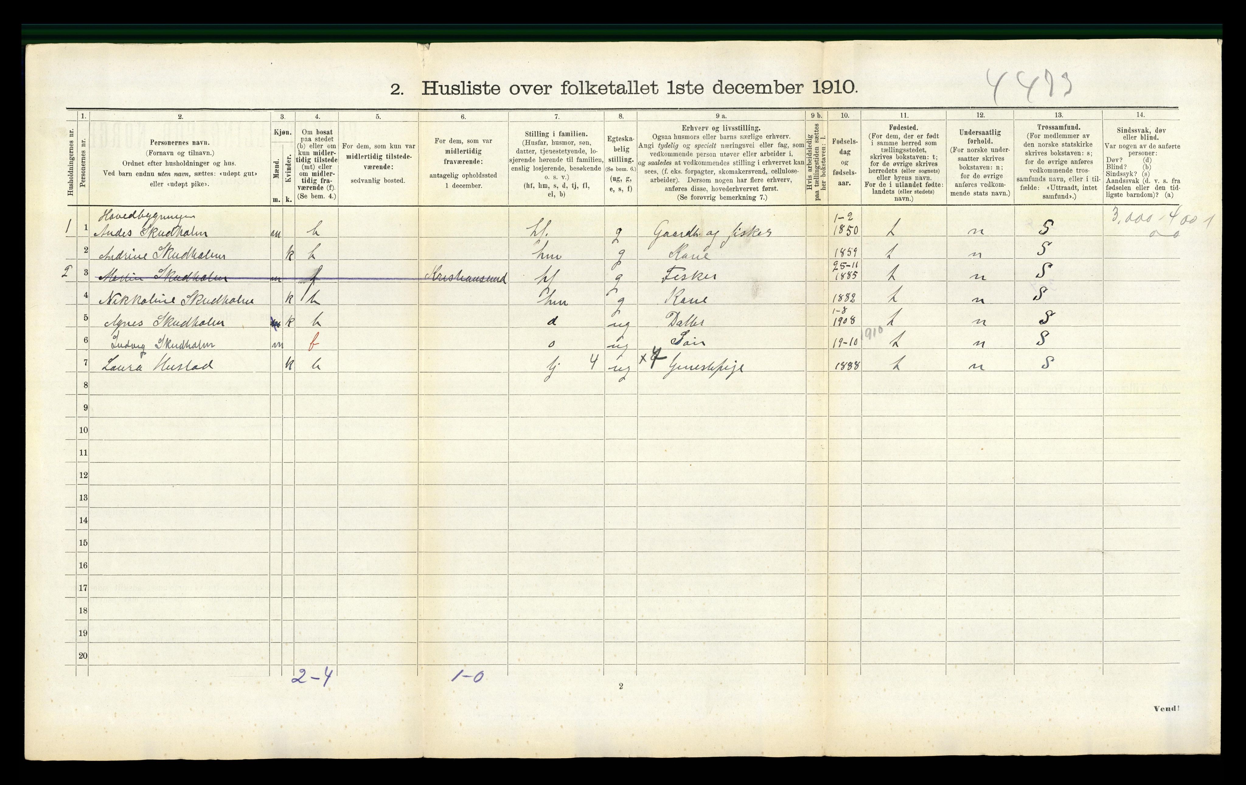 RA, 1910 census for Bud, 1910, p. 640