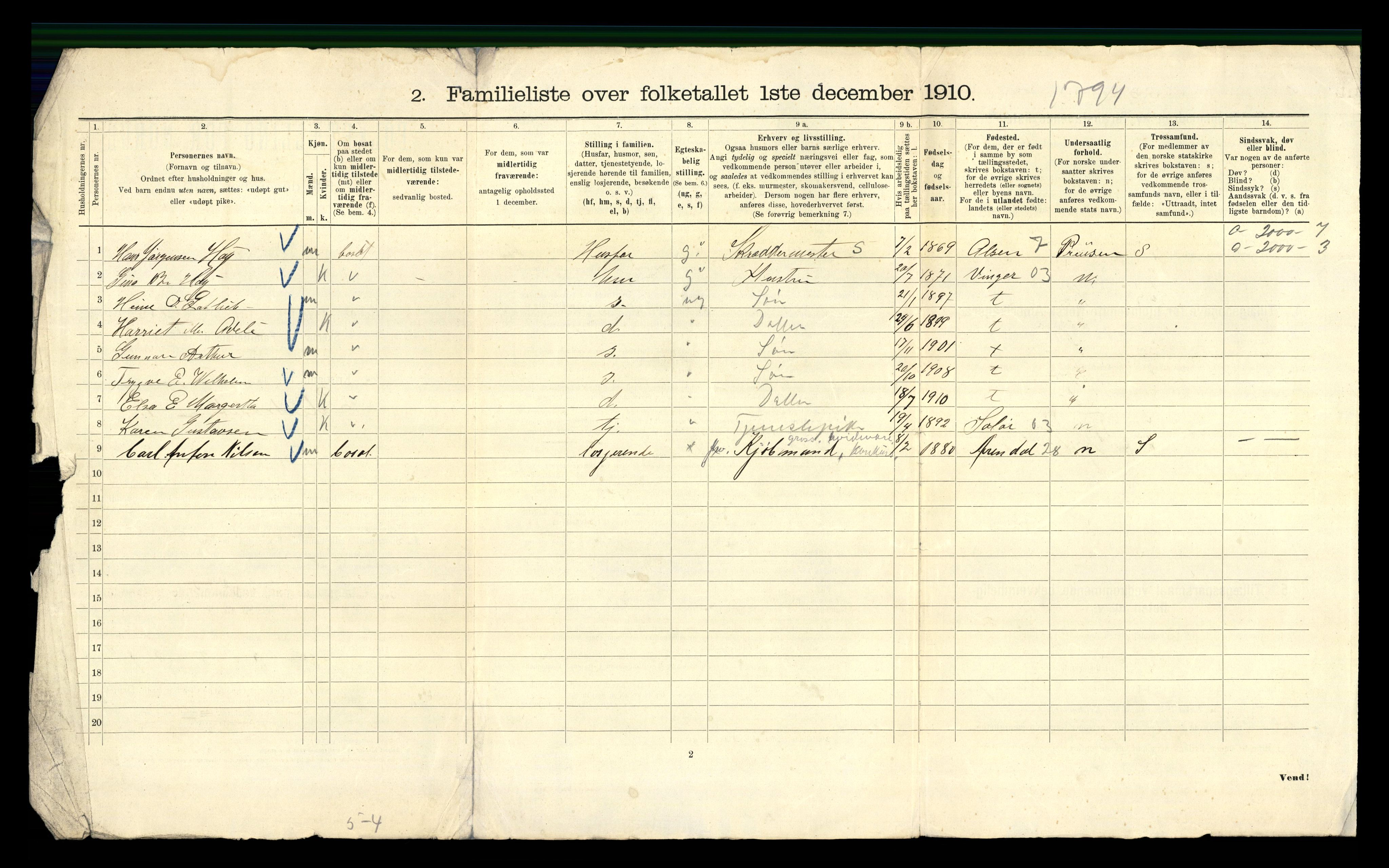 RA, 1910 census for Kristiania, 1910, p. 76514