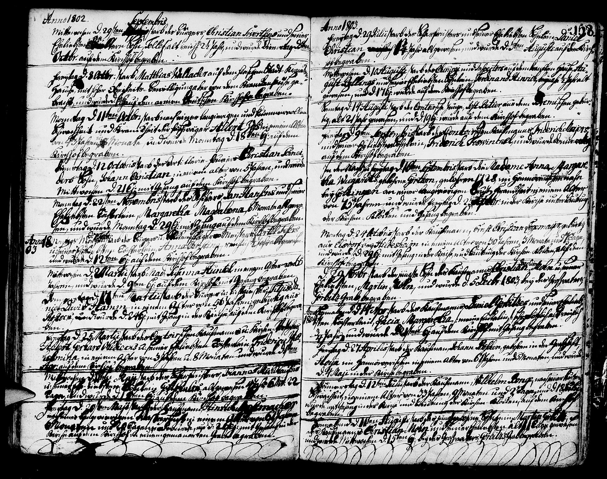 Mariakirken Sokneprestembete, SAB/A-76901/H/Haa/L0003: Parish register (official) no. A 3, 1786-1815, p. 158