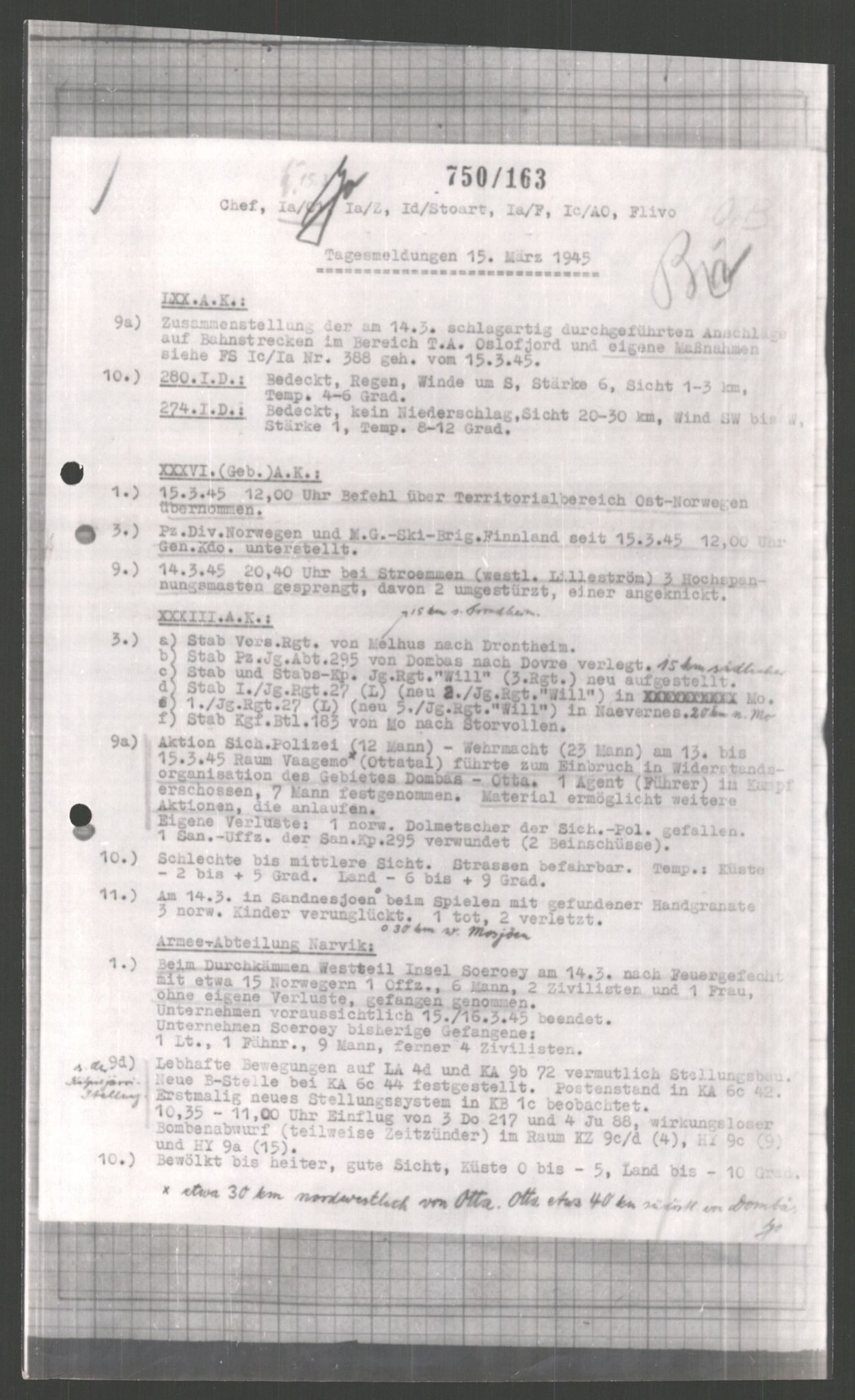 Forsvarets Overkommando. 2 kontor. Arkiv 11.4. Spredte tyske arkivsaker, AV/RA-RAFA-7031/D/Dar/Dara/L0003: Krigsdagbøker for 20. Gebirgs-Armee-Oberkommando (AOK 20), 1945, p. 670