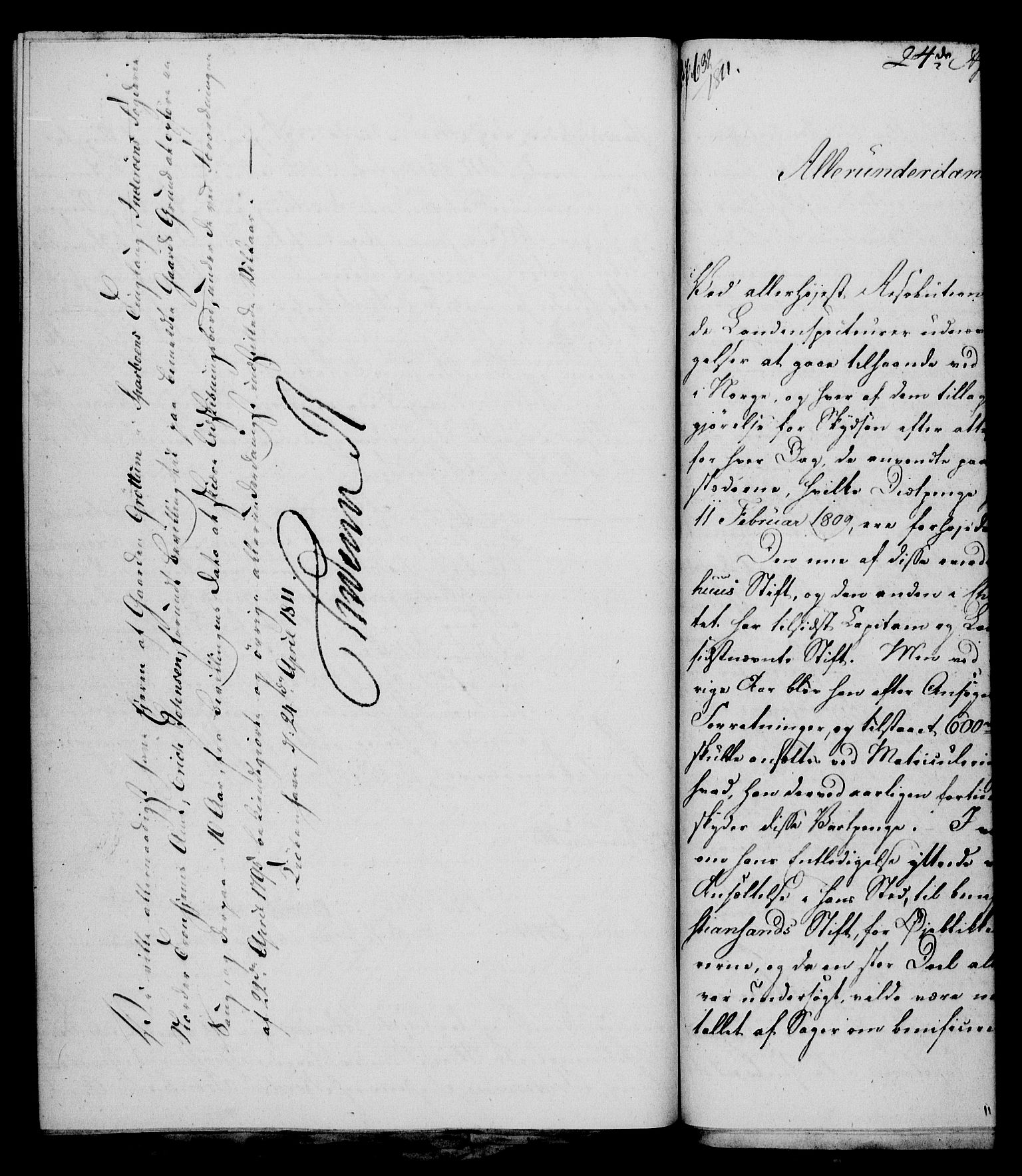 Rentekammeret, Kammerkanselliet, AV/RA-EA-3111/G/Gf/Gfa/L0093: Norsk relasjons- og resolusjonsprotokoll (merket RK 52.93), 1811, p. 193