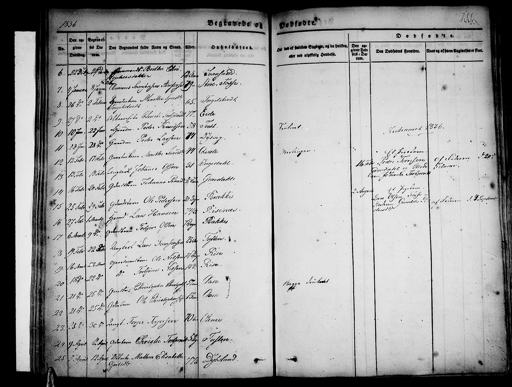 Strandebarm sokneprestembete, AV/SAB-A-78401/H/Haa: Parish register (official) no. A 6, 1826-1843, p. 288